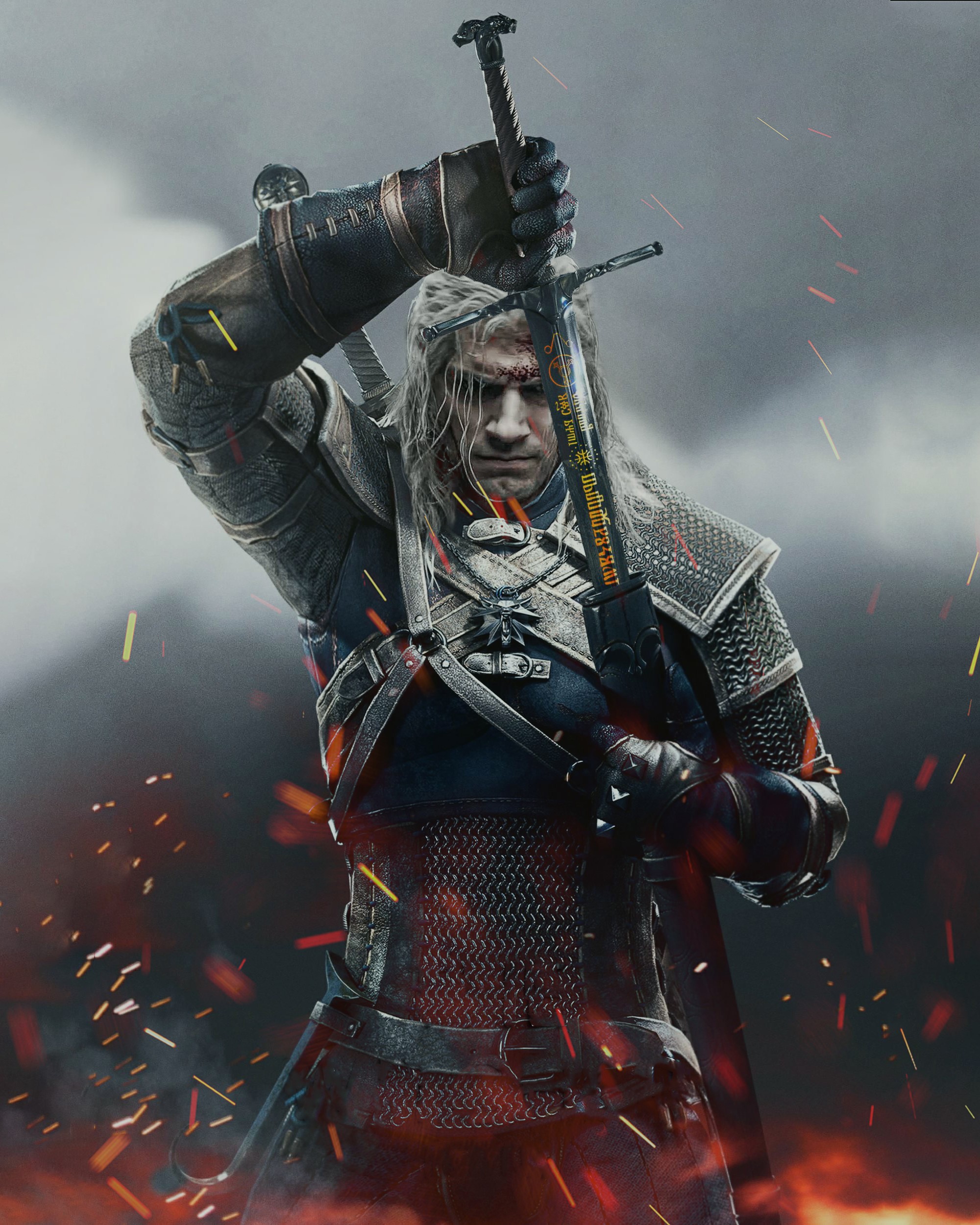 Geralt of Rivia from The Witcher HD Phone Wallpaper