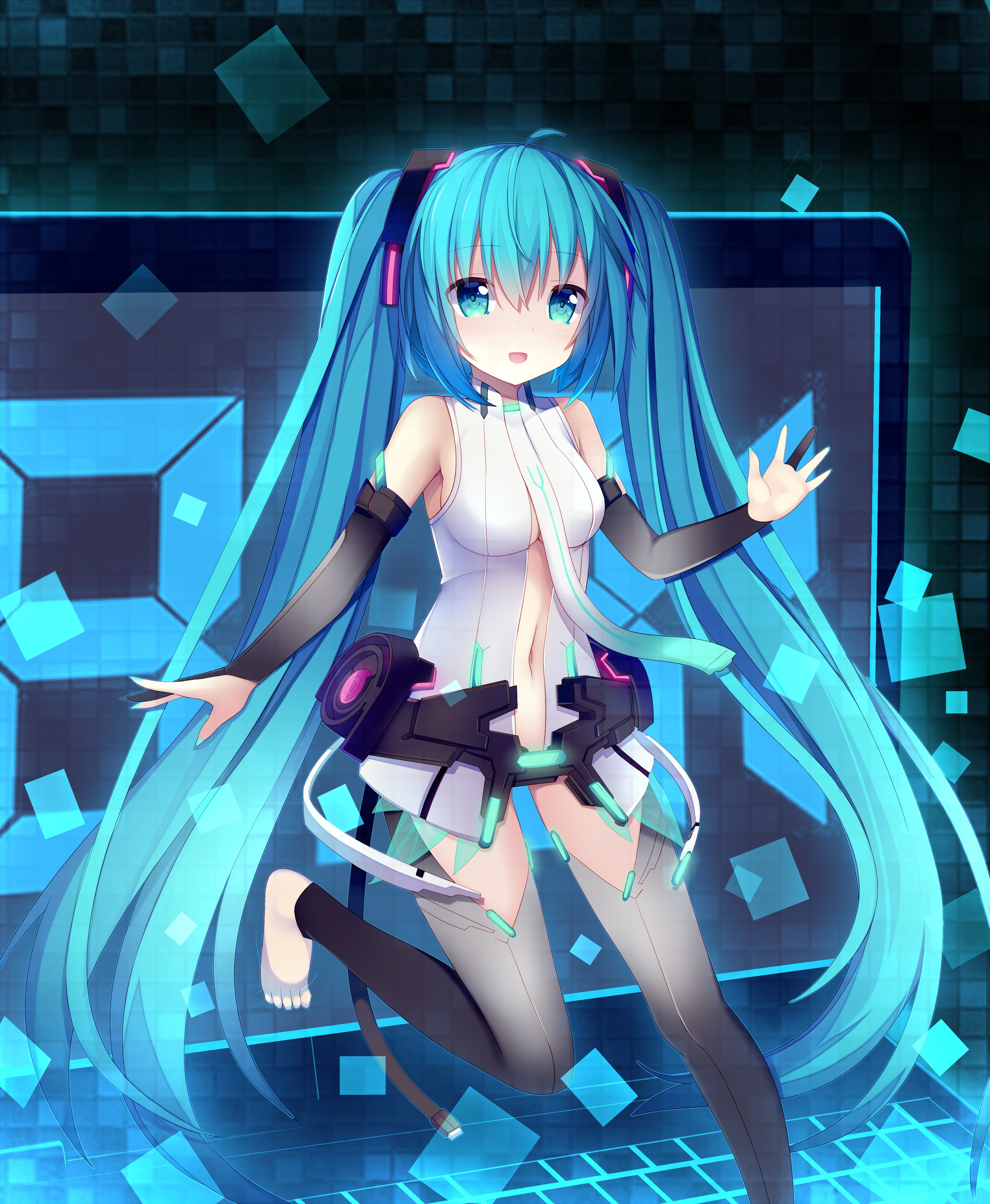 Hatsune Miku from Vocaloid HD Phone Wallpaper