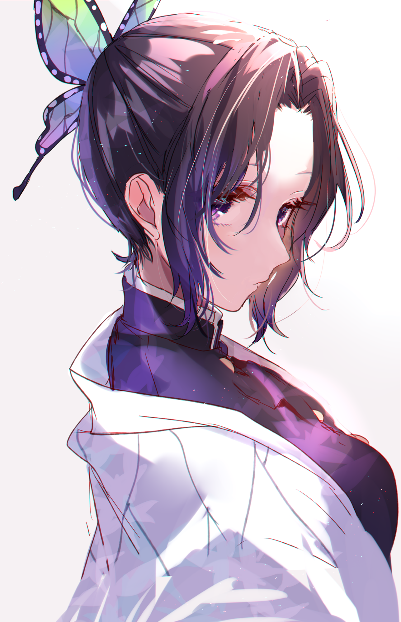 Kochou Shinobu from Kimetsu no Yaiba HD Phone Wallpaper