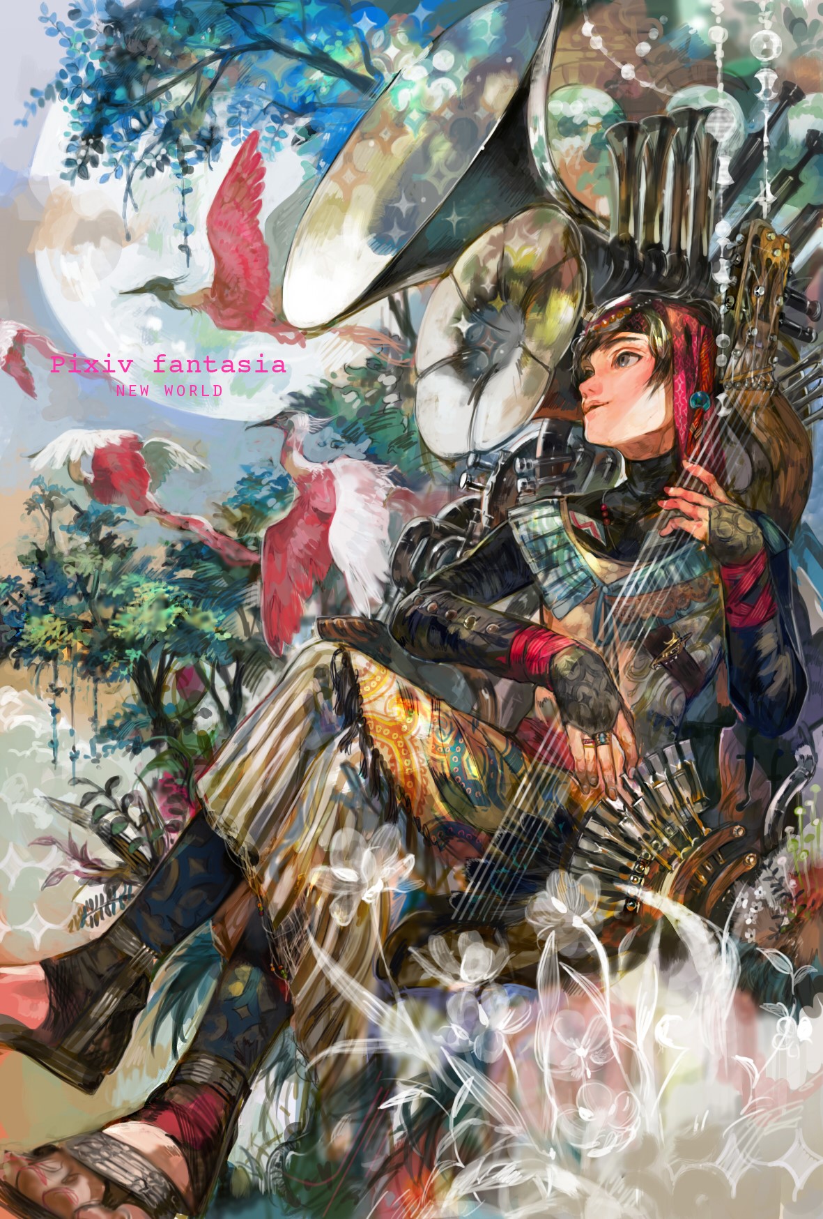 Pixiv Fantasia New World Anime Art HD Phone Wallpaper