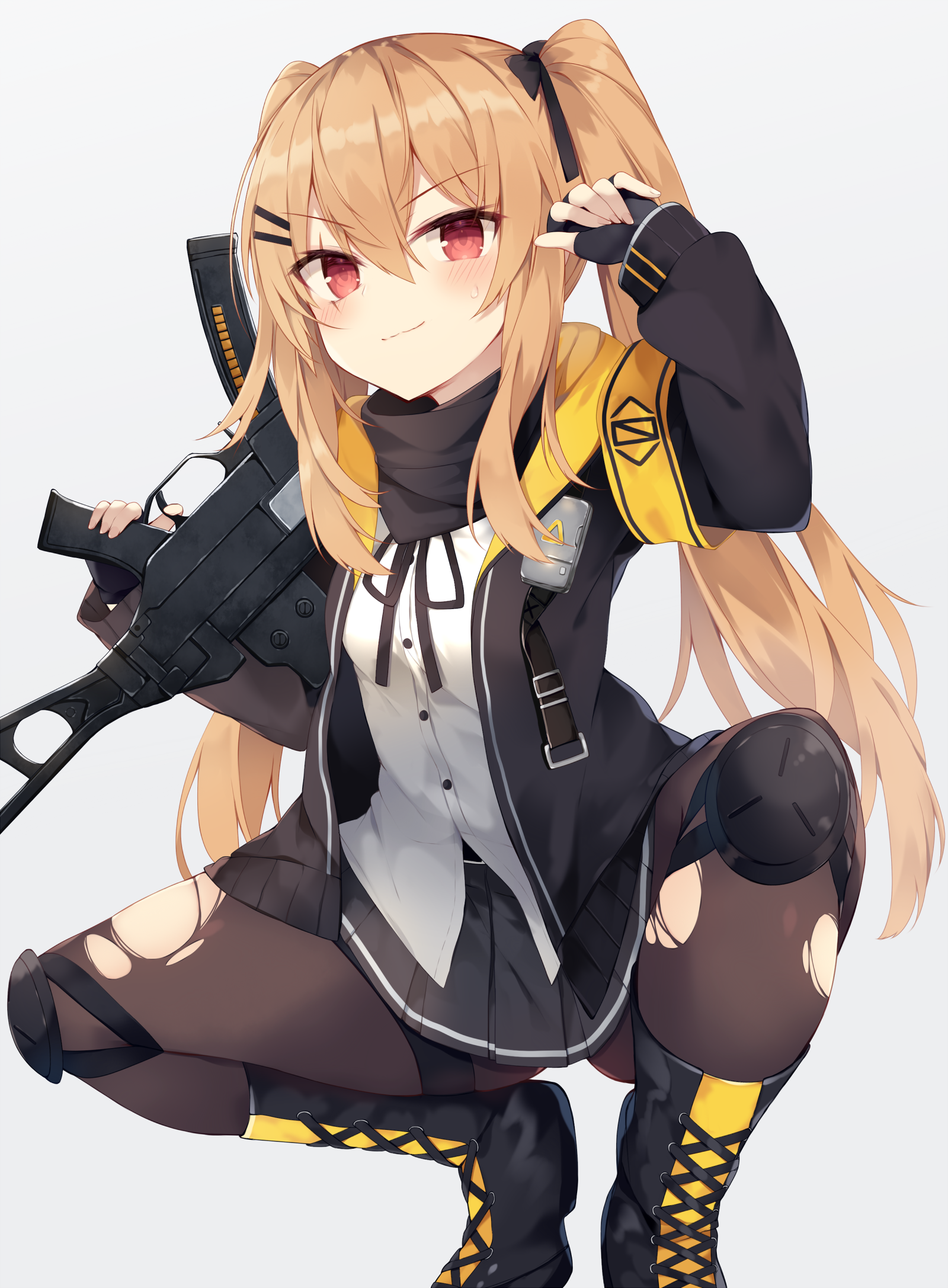 Anime Girl with Gun from Girls Frontline HD Phone Wallpaper