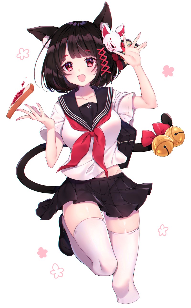Yamashiro from Azur Lane holding toast HD Phone Wallpaper
