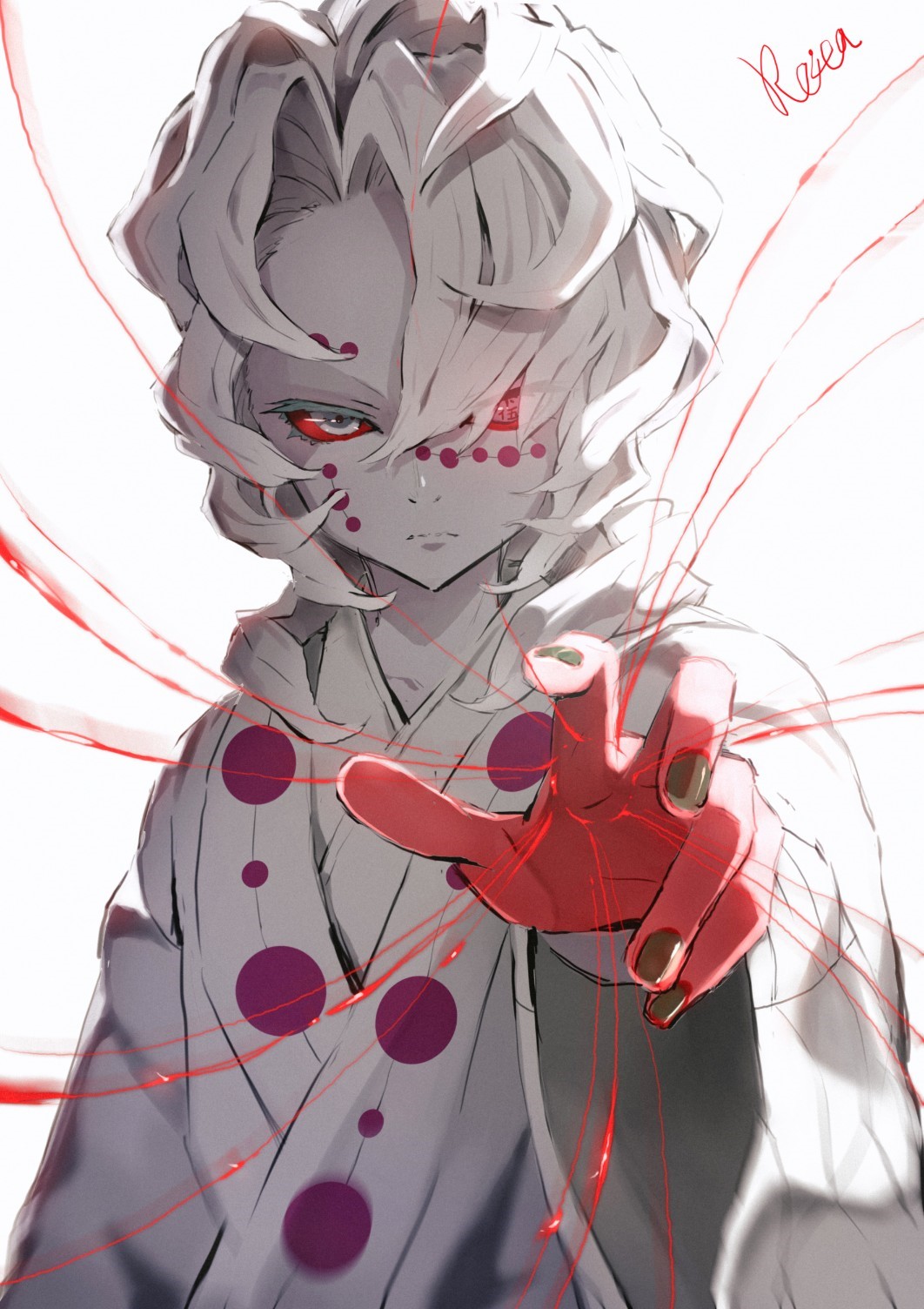 Gyutaro from Demon Slayer: Kimetsu no Yaiba HD Phone Wallpaper