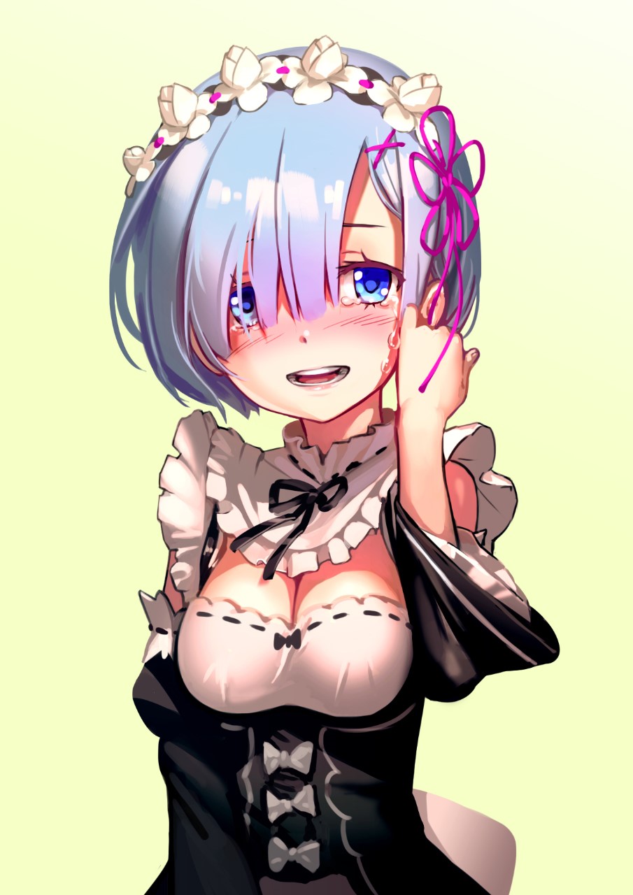Rem from Re:Zero fan art HD Phone Wallpaper