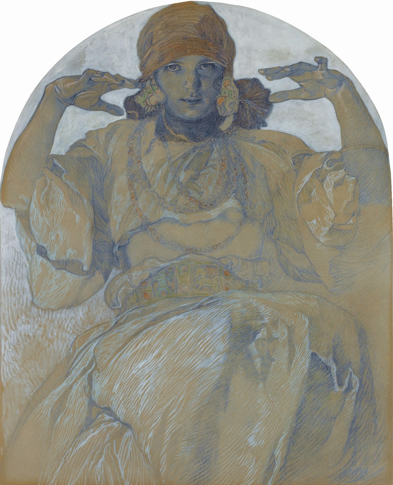 Jaroslava Muchová by Alphonse Mucha HD Phone Wallpaper