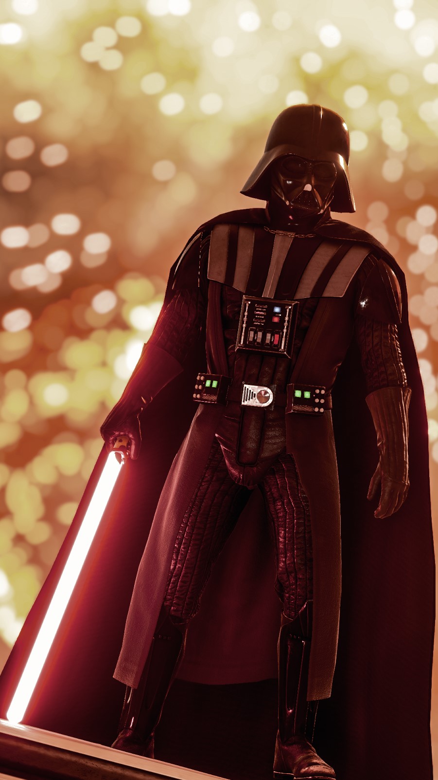 Darth Vader from Star Wars holding a lightsaber HD Phone Wallpaper