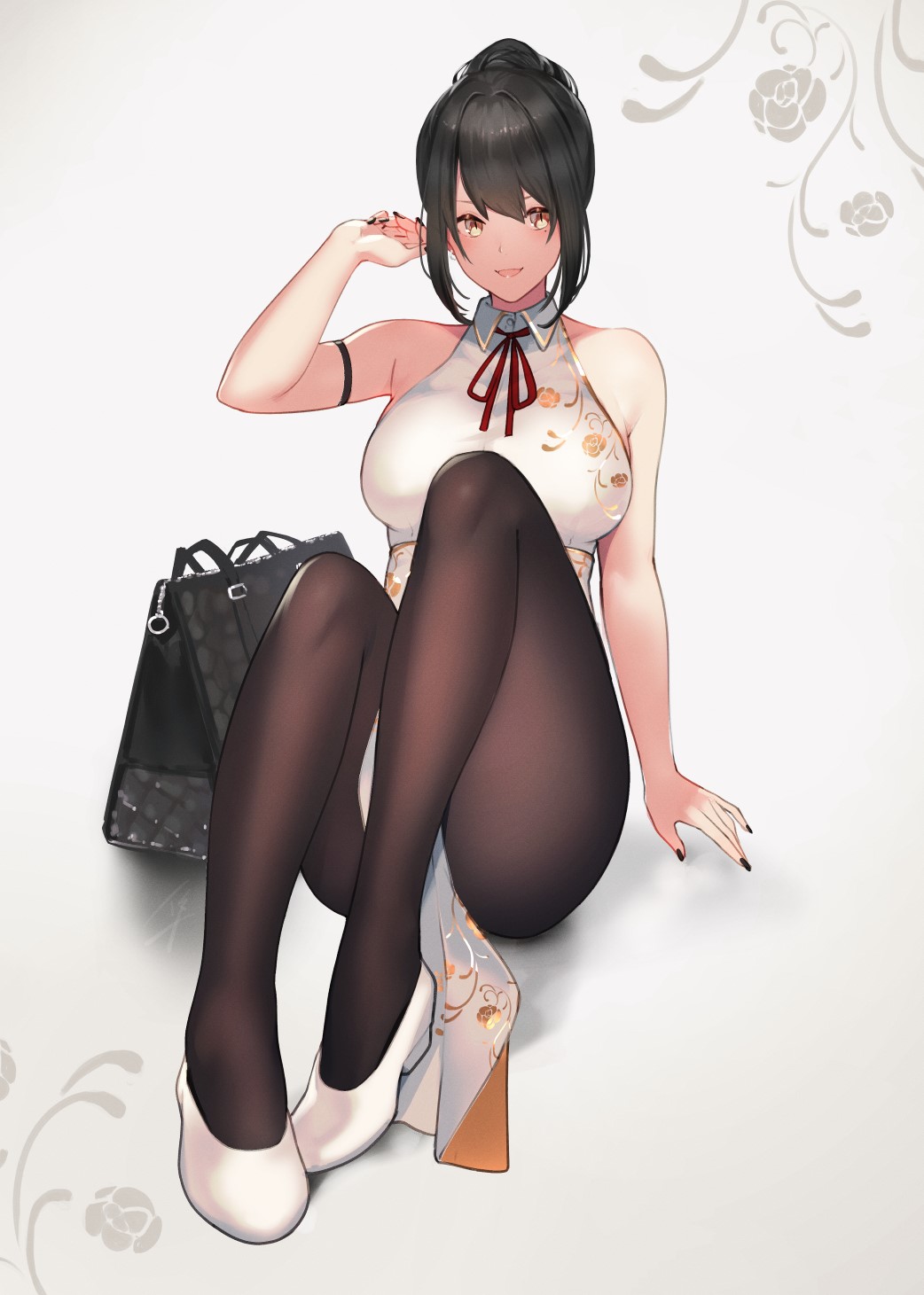Hayabusa Artwork Featuring Elegant Anime Girl HD Phone Wallpaper
