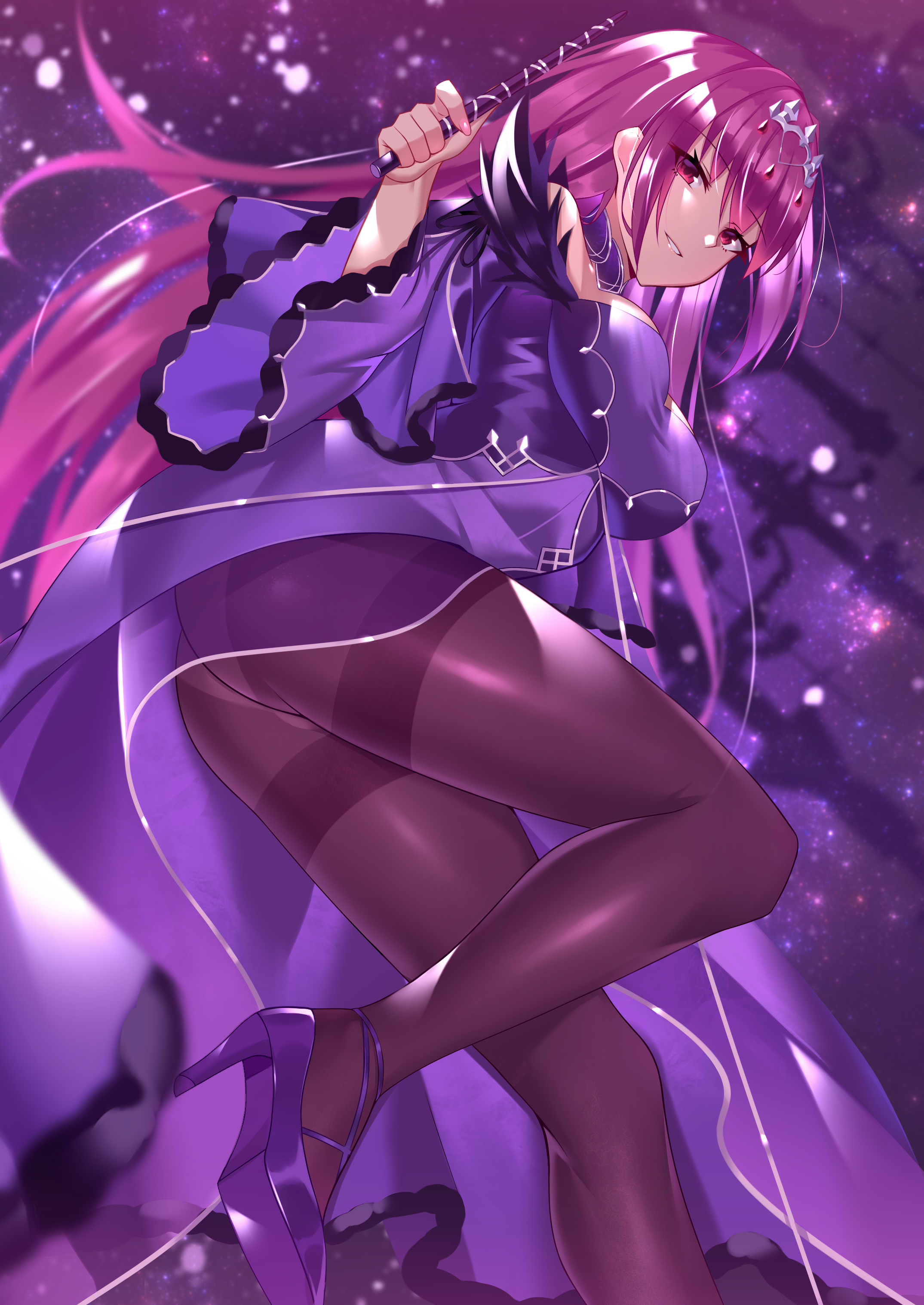 Scathach from Fate/Grand Order HD Phone Wallpaper