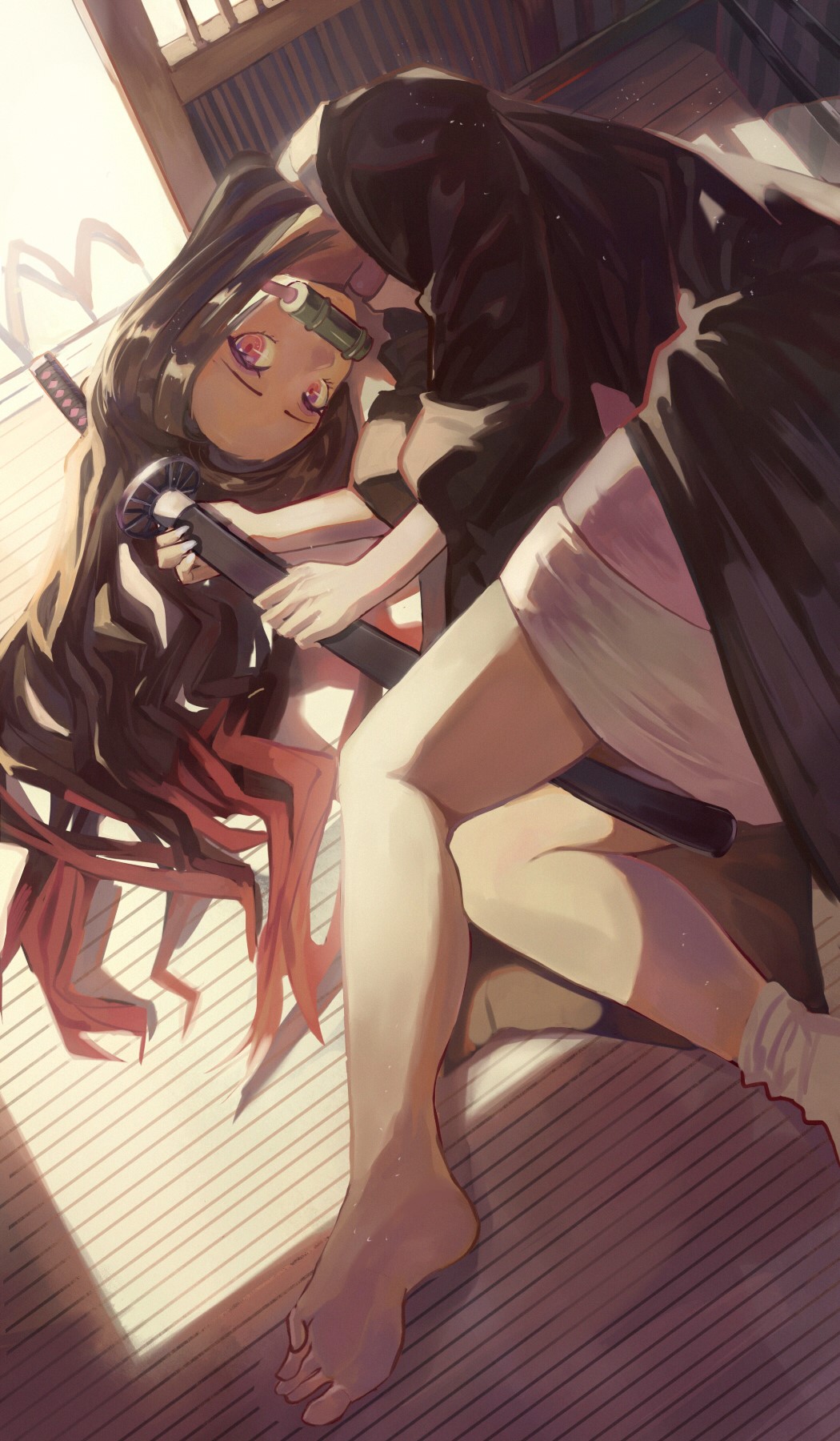 Kamado Nezuko from Kimetsu no Yaiba HD Phone Wallpaper