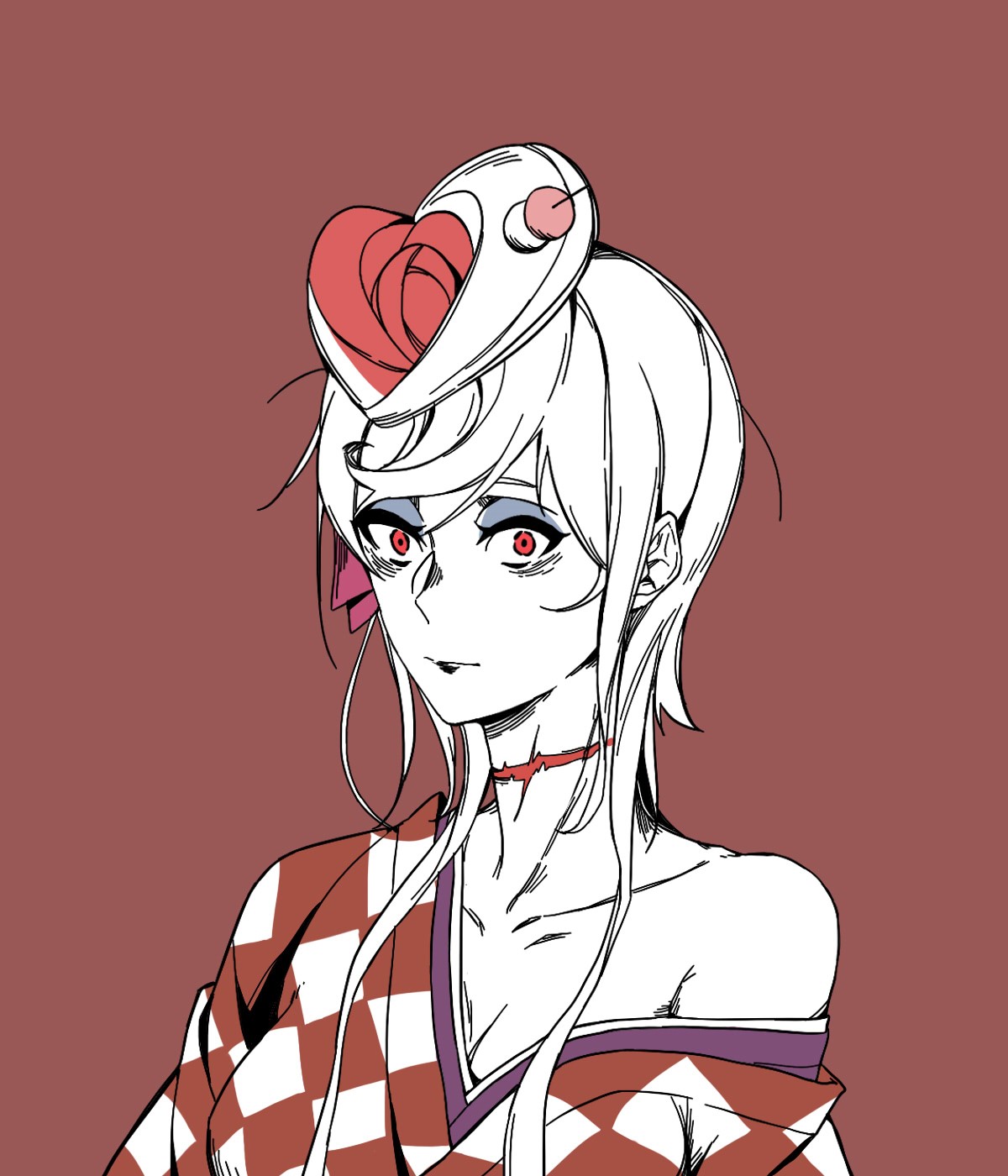 Yugiri from Zombieland Saga with Red Eyes HD Phone Wallpaper