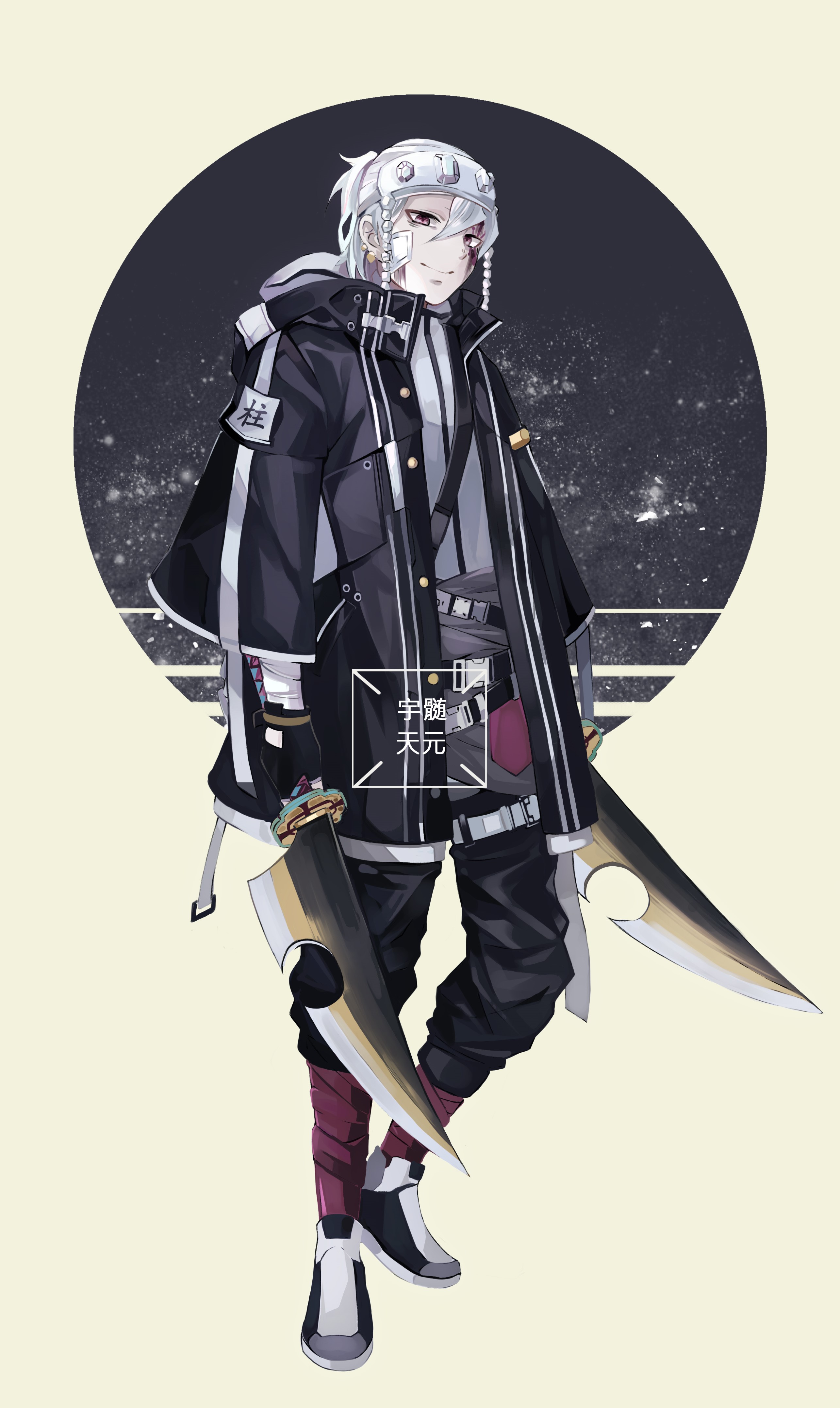 Tengen Uzui from Kimetsu no Yaiba HD Phone Wallpaper