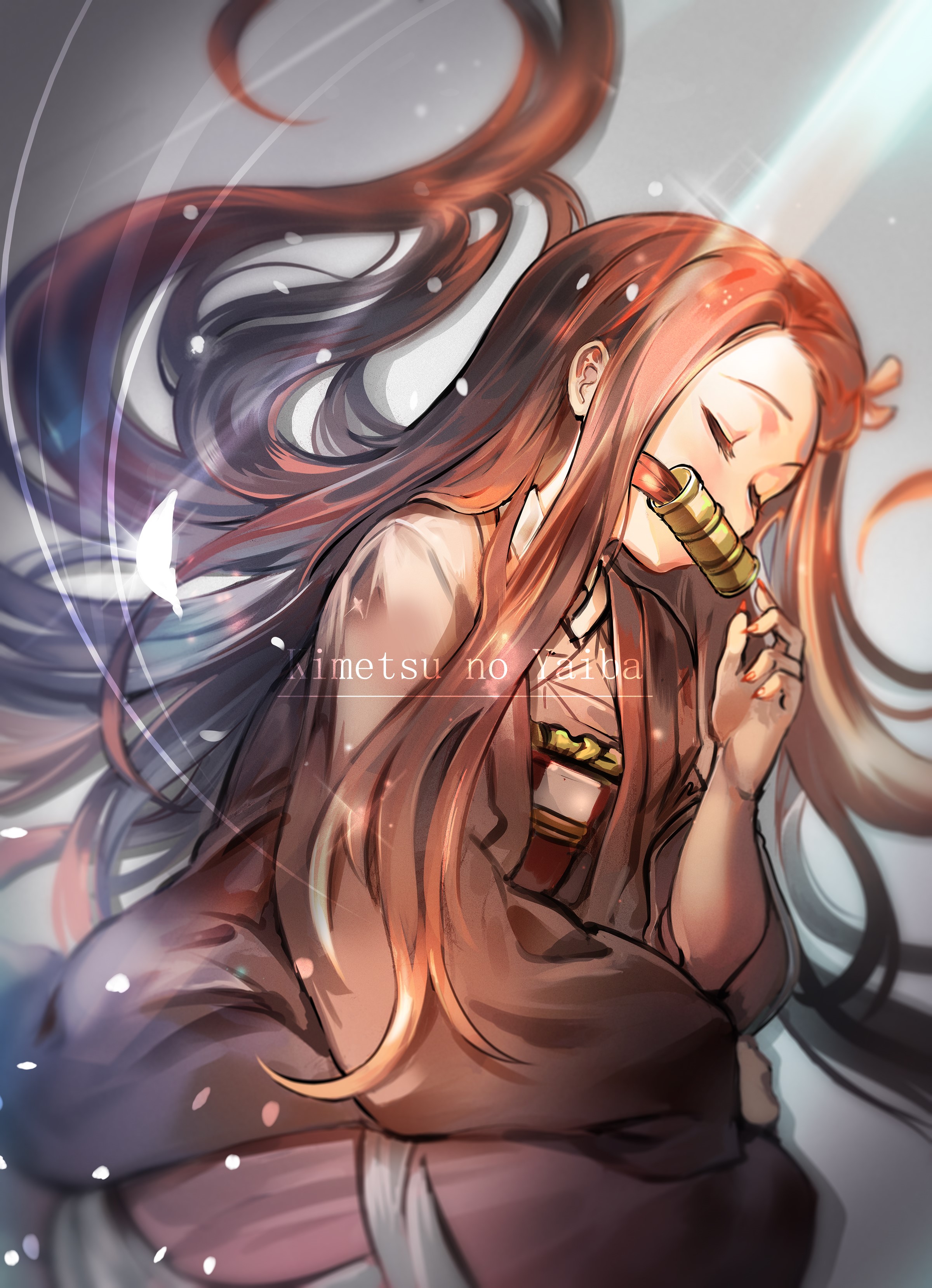 Kamado Nezuko Digital Art Portrait HD Phone Wallpaper