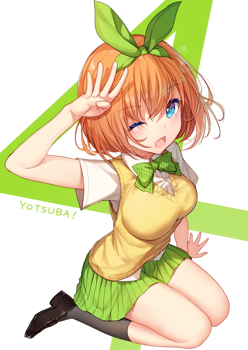 Yotsuba Nakano from The Quintessential Quintuplets HD Phone Wallpaper