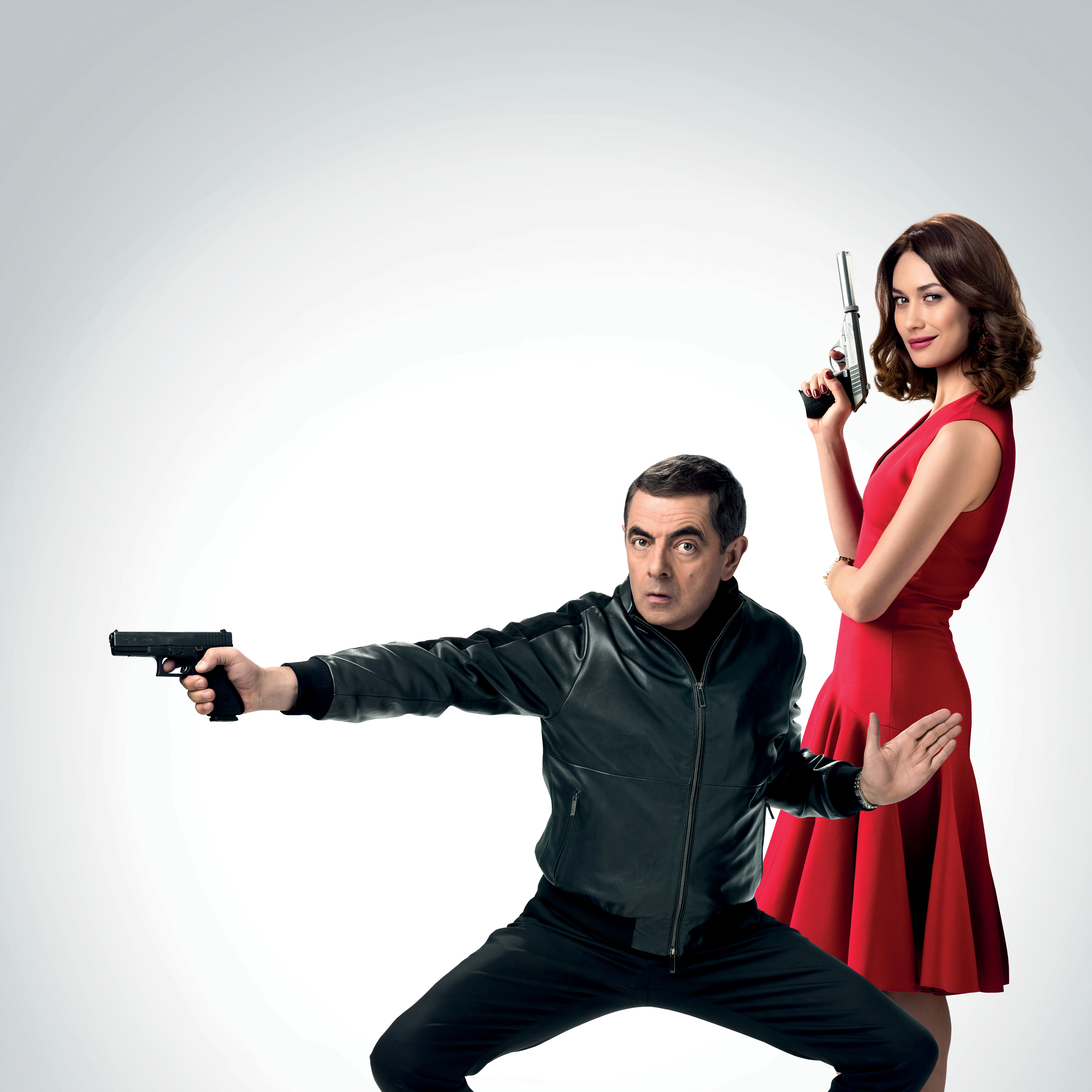 Johnny English Strikes Again 4K: Rowan Atkinson and Olga Kurylenko HD Wallpaper