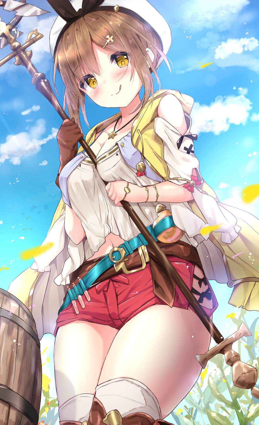 Ryza from Atelier Ryza: Ever Darkness & the Secret Hideout HD Phone Wallpaper