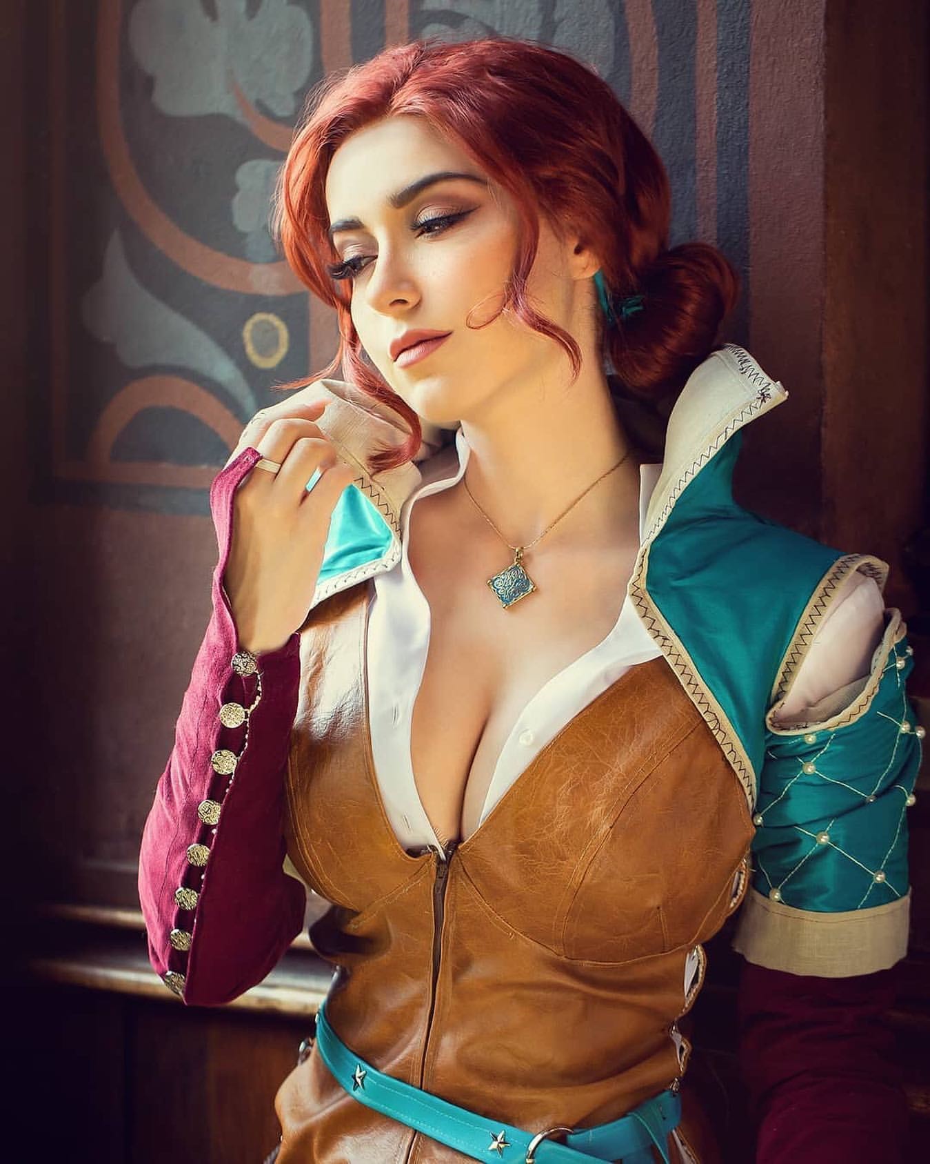 Triss Merigold from The Witcher 3 cosplay by Anni The Duck HD Phone Wallpaper