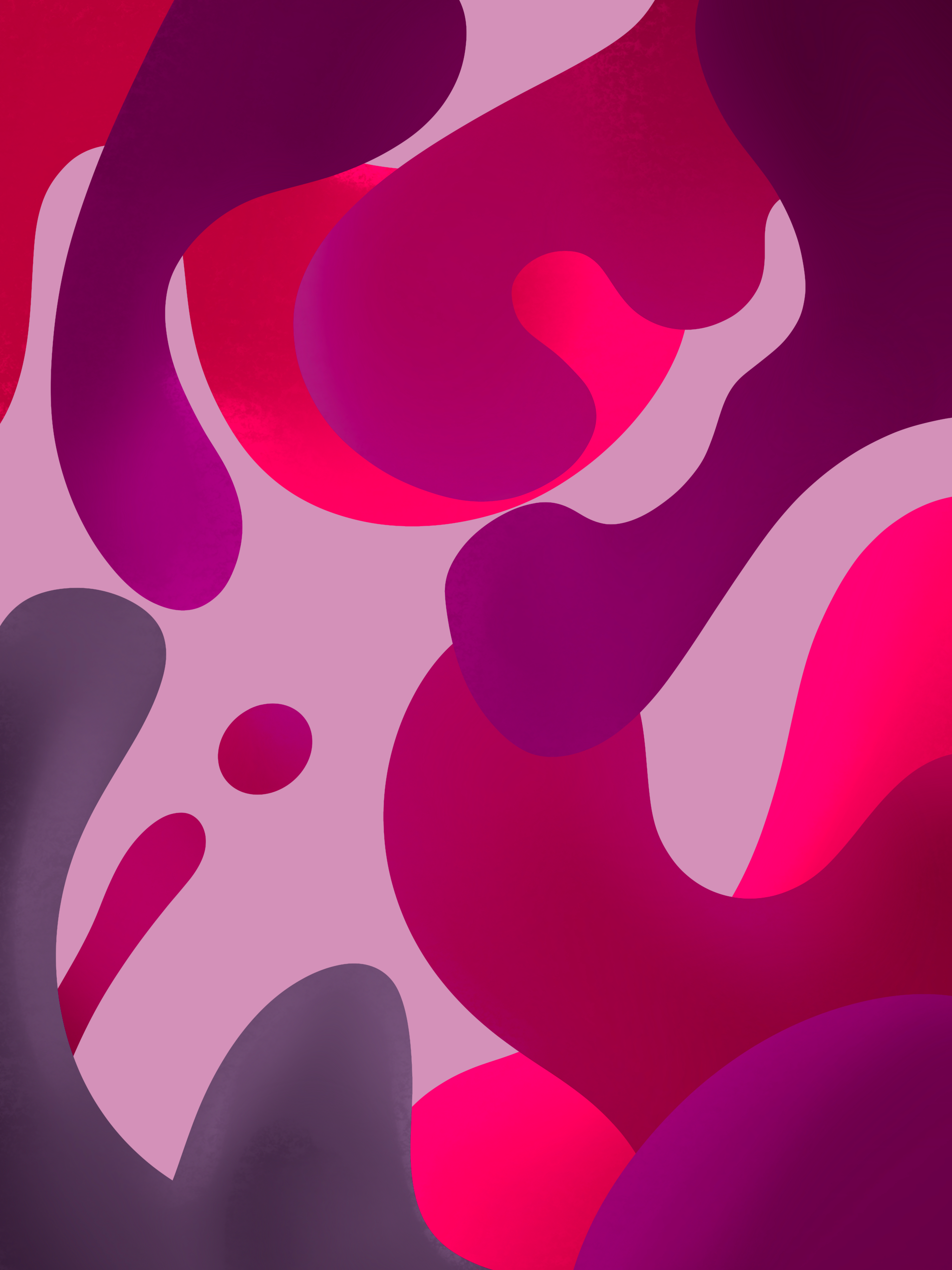 Abstract purple and pink fluid shapes HD Phone Wallpaper