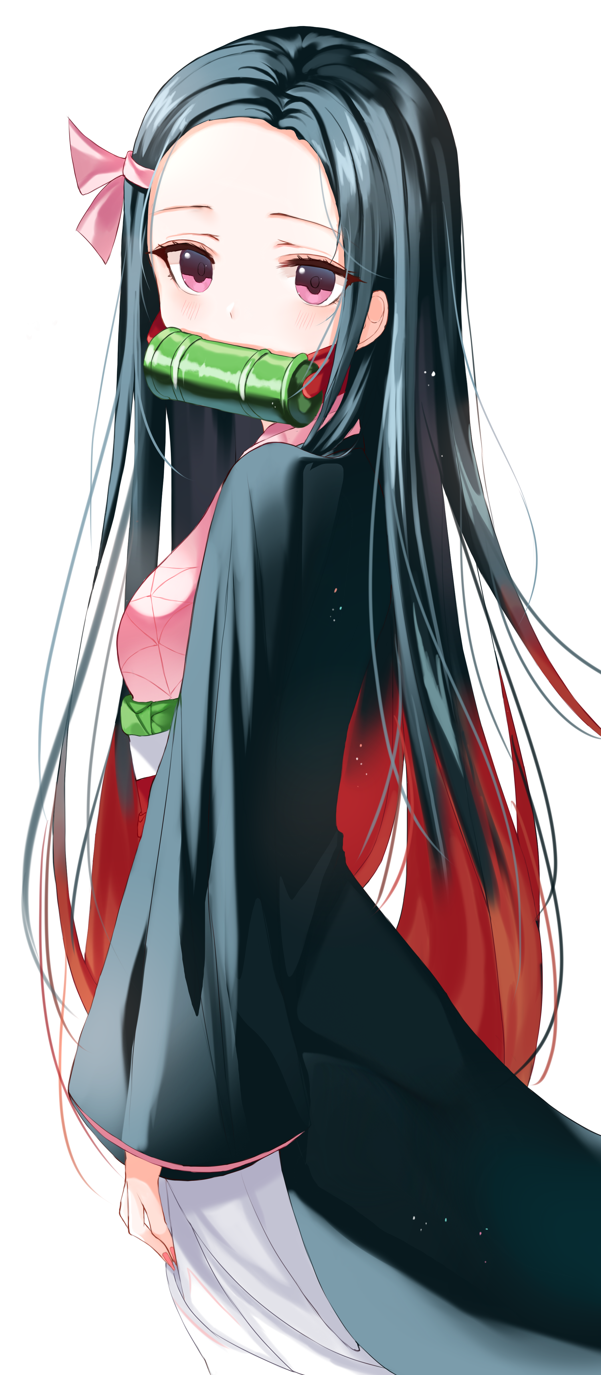 Kamado Nezuko from Kimetsu no Yaiba HD Phone Wallpaper