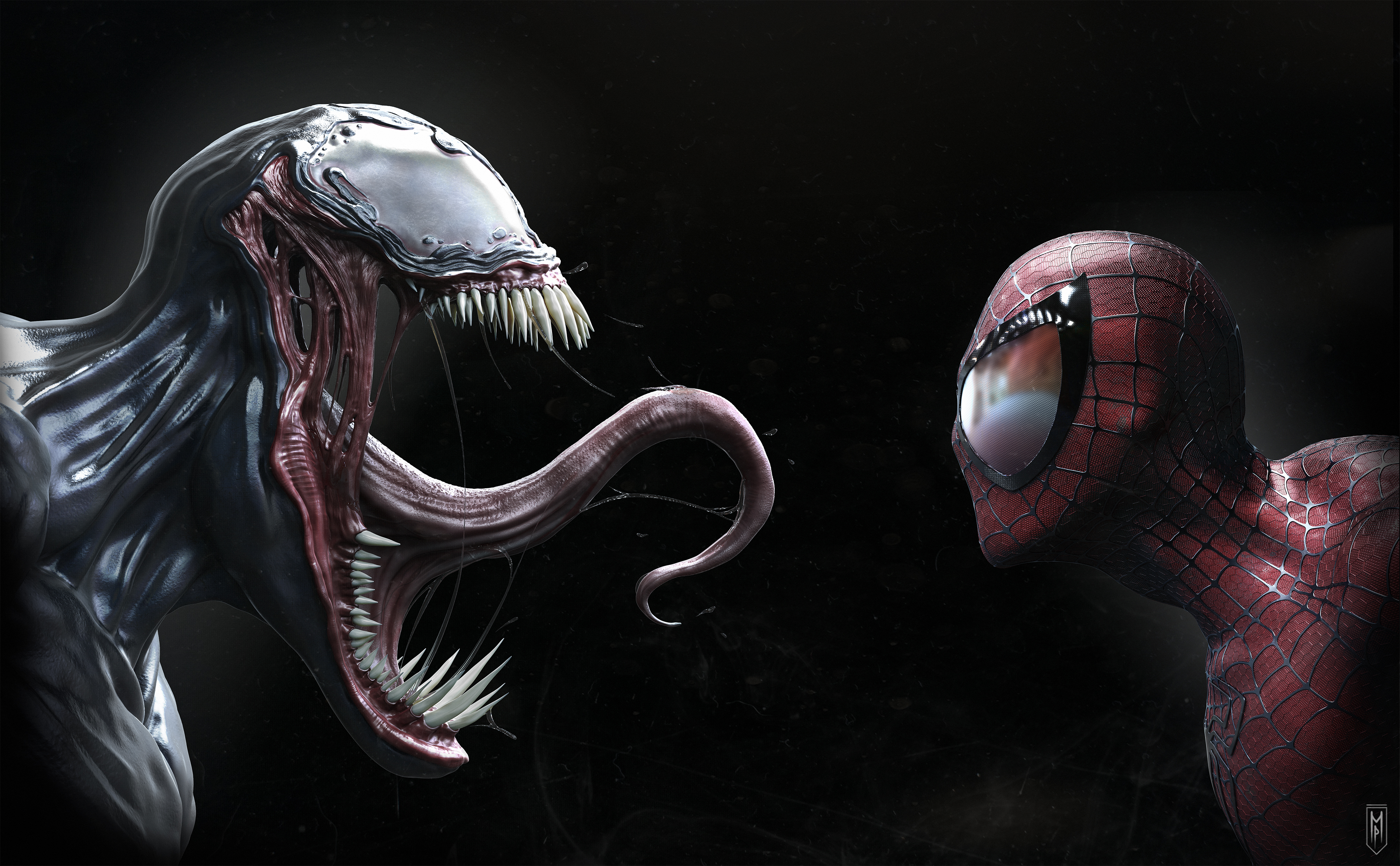 Venom vs Spider-Man 4K HD Wallpaper