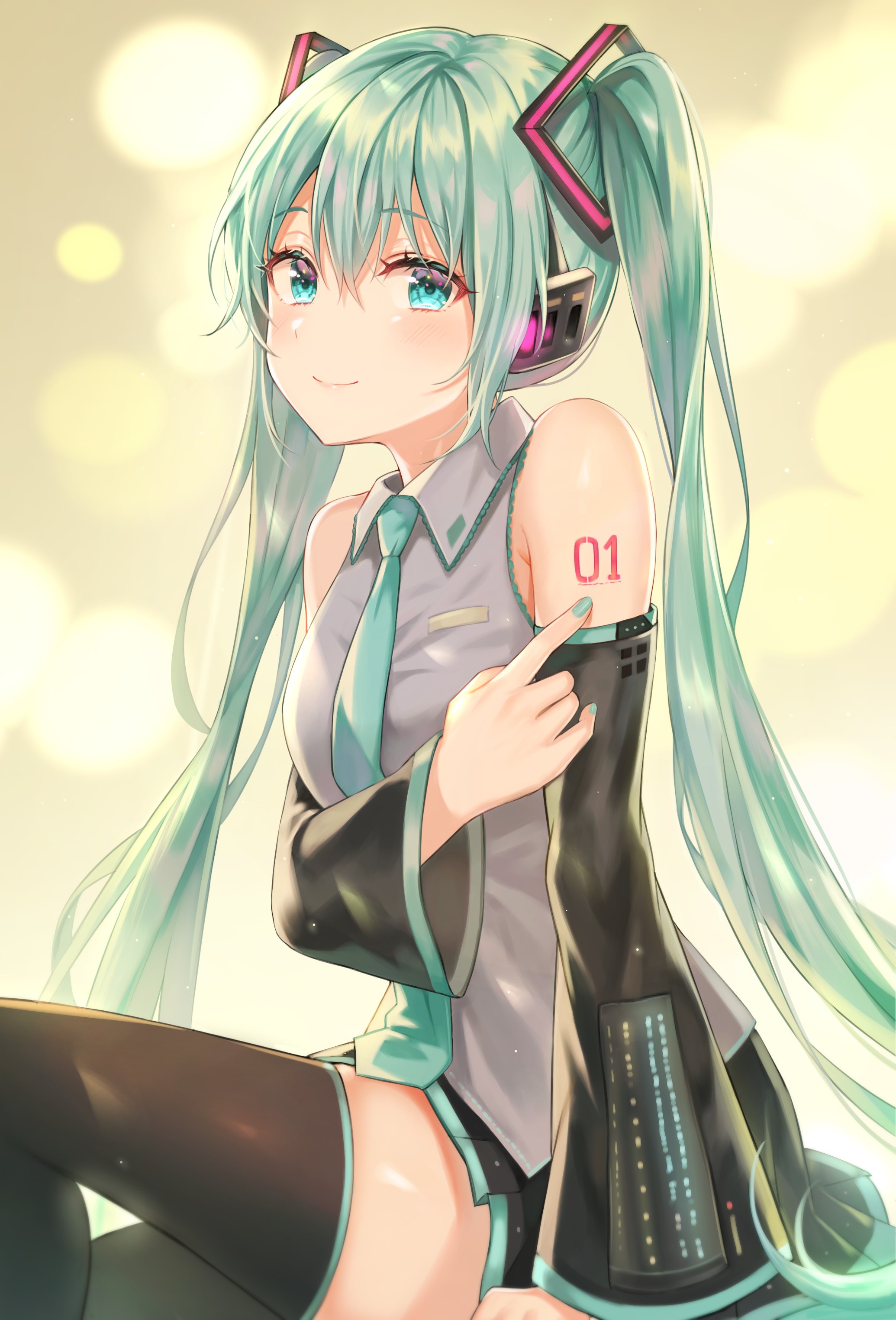 Hatsune Miku from Vocaloid HD Phone Wallpaper