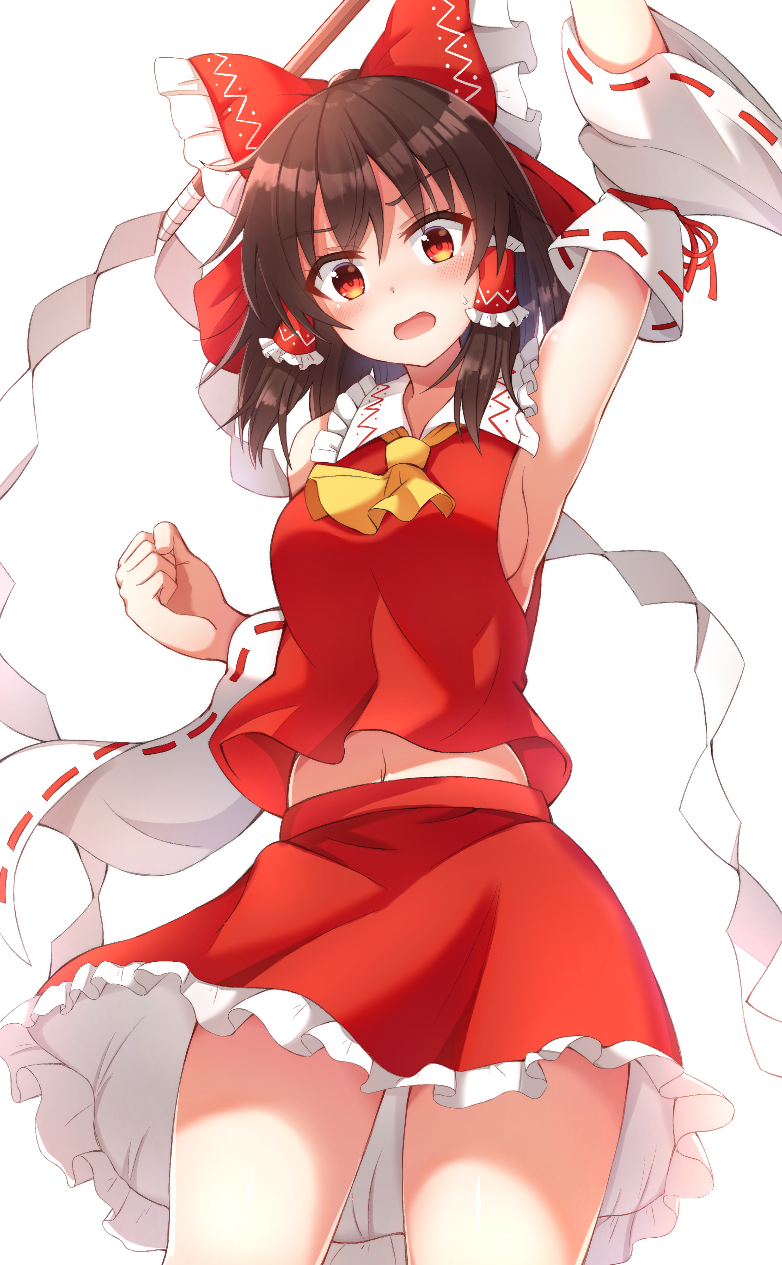 Hakurei Reimu from Touhou Project HD Phone Wallpaper