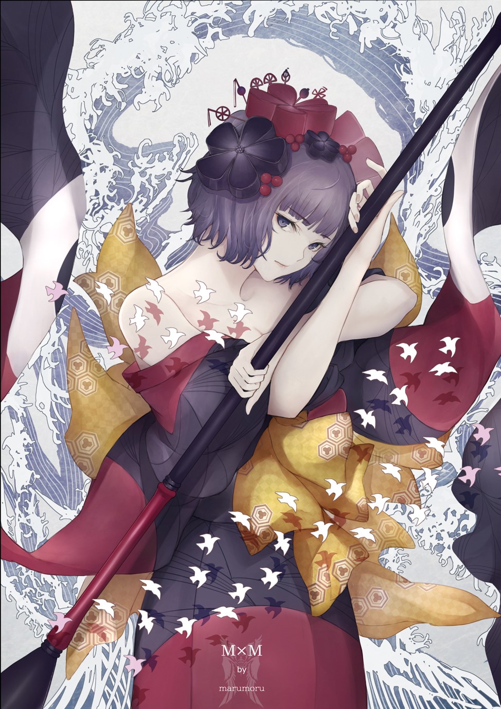 Katsushika Hokusai from Fate/Grand Order HD Phone Wallpaper