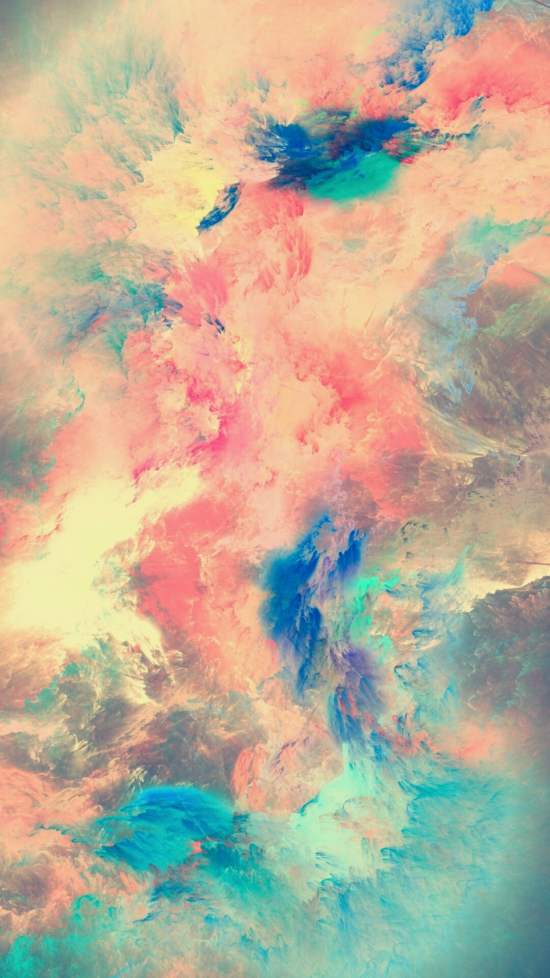Abstract colorful clouds HD Phone Wallpaper