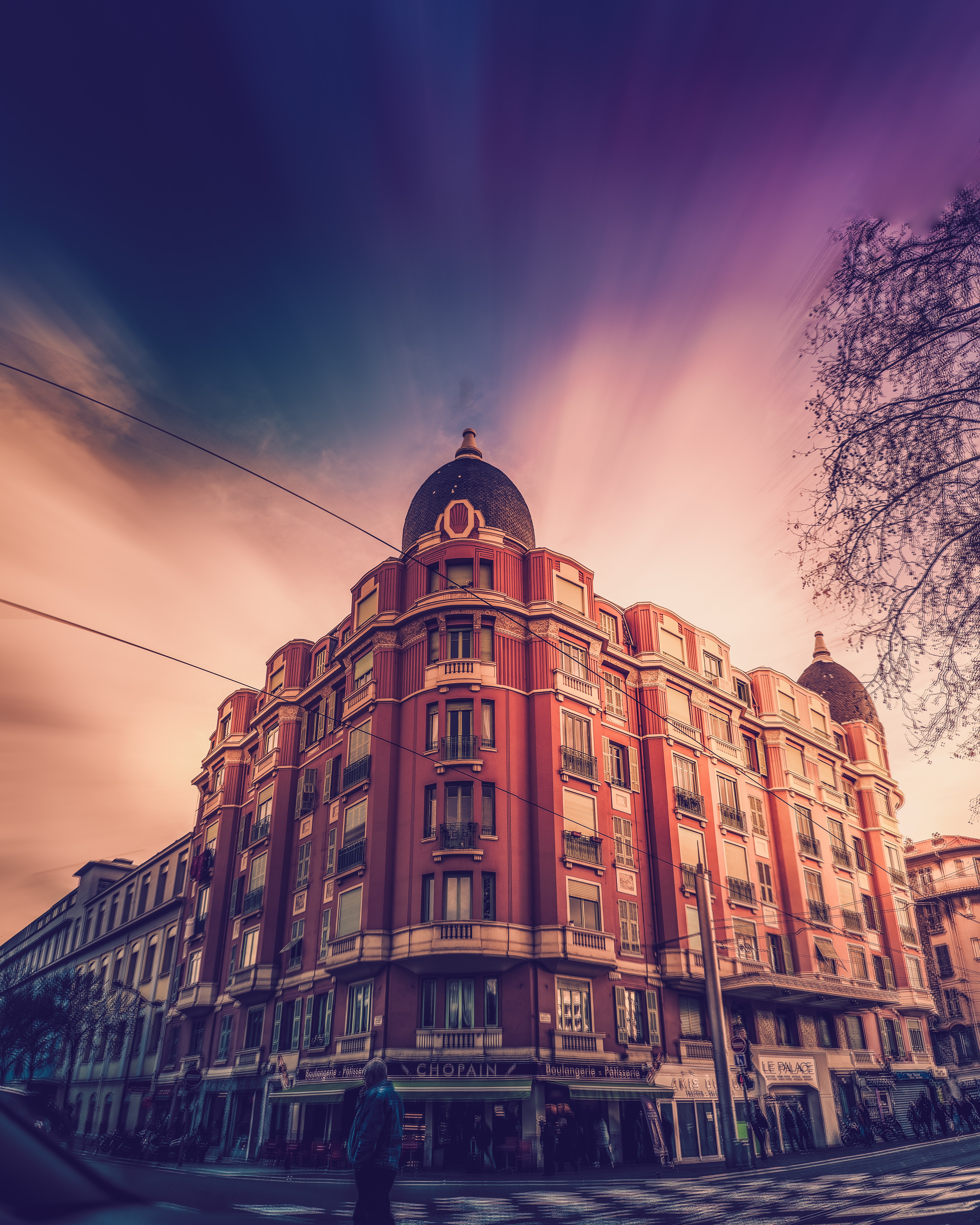 Building with Dome and Dramatic Sky HD Wallpaper
