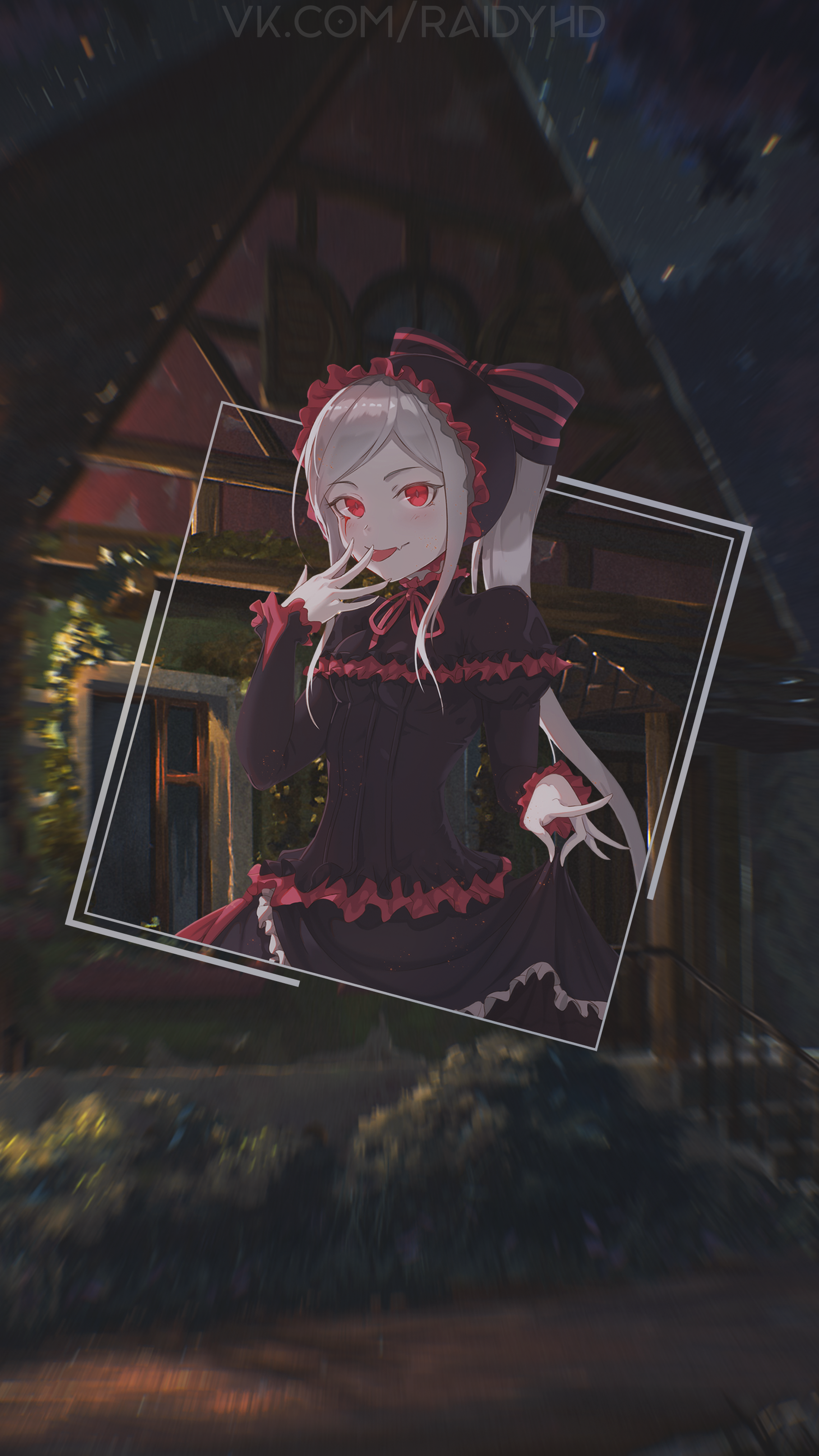 Shalltear from Overlord in a gothic dress HD Phone Wallpaper