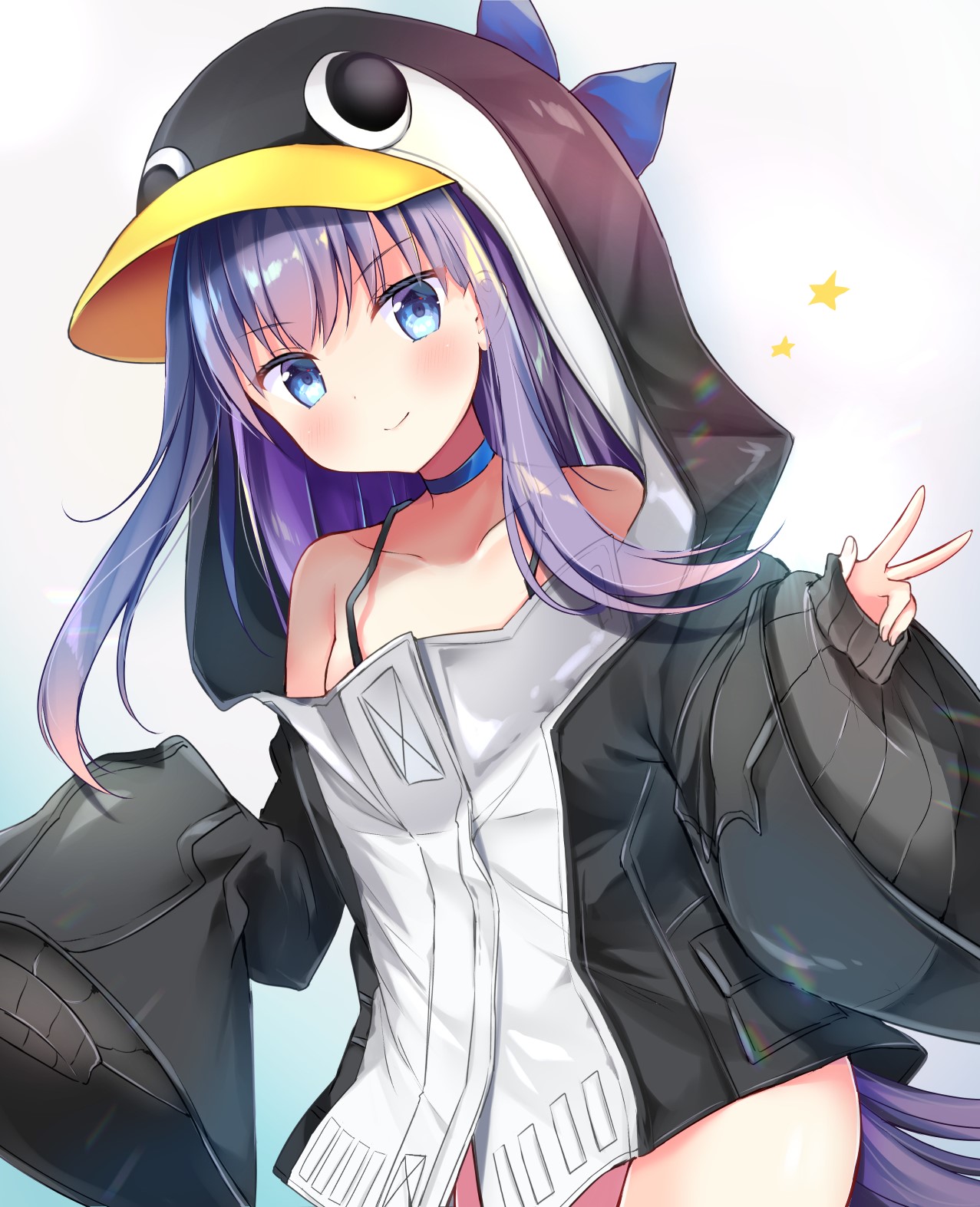 Meltlilith from Fate Series wearing a penguin hoodie HD Phone Wallpaper