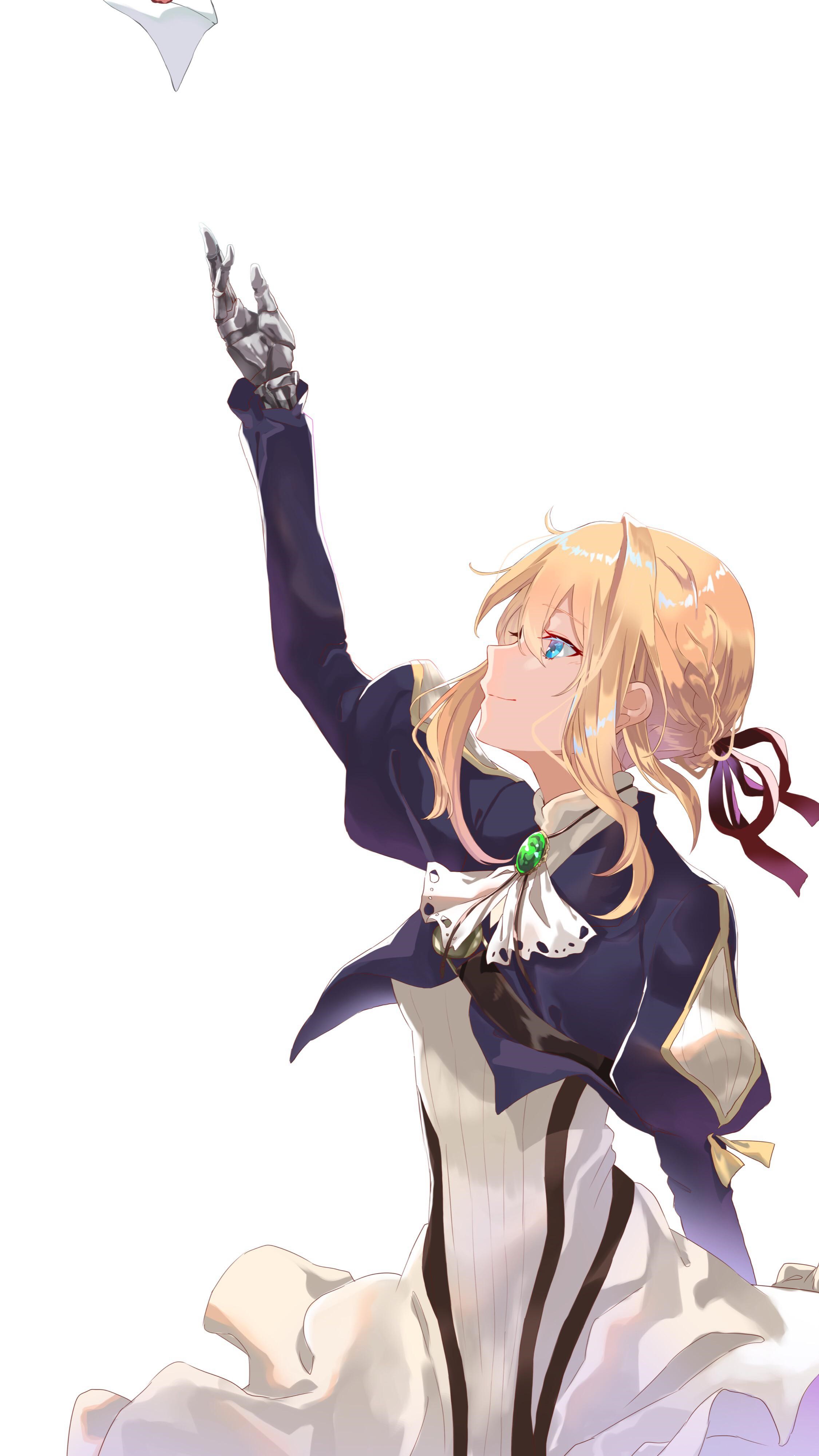 Violet Evergarden holding a letter HD Phone Wallpaper