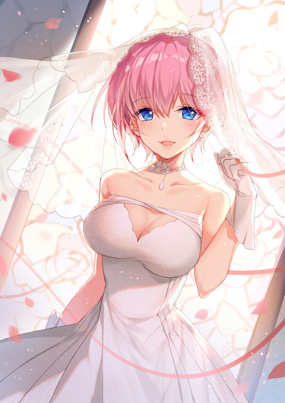 Bride Ichika Nakano from The Quintessential Quintuplets HD Phone Wallpaper