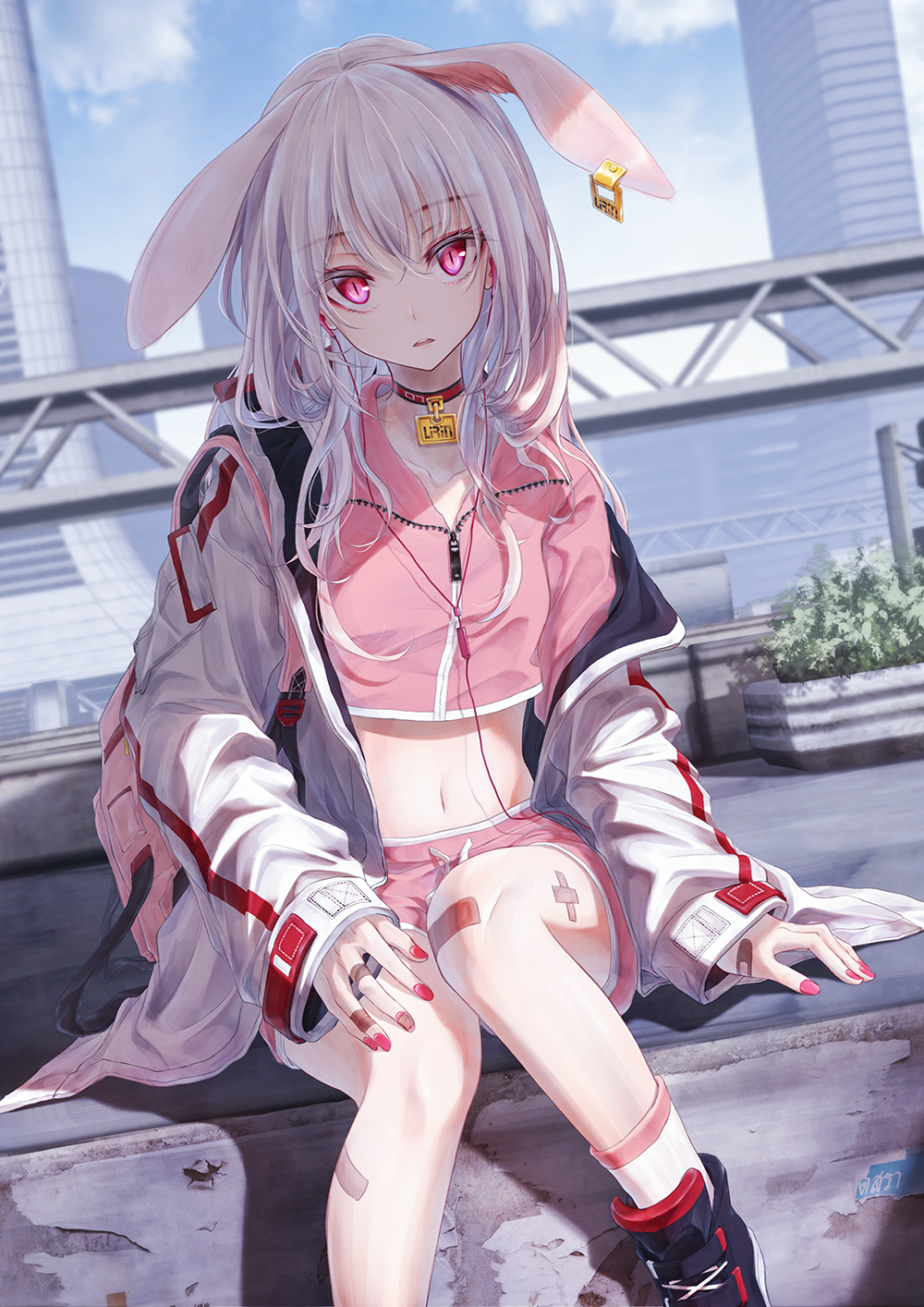 Bae.C Anime Bunny Girl Portrait HD Phone Wallpaper