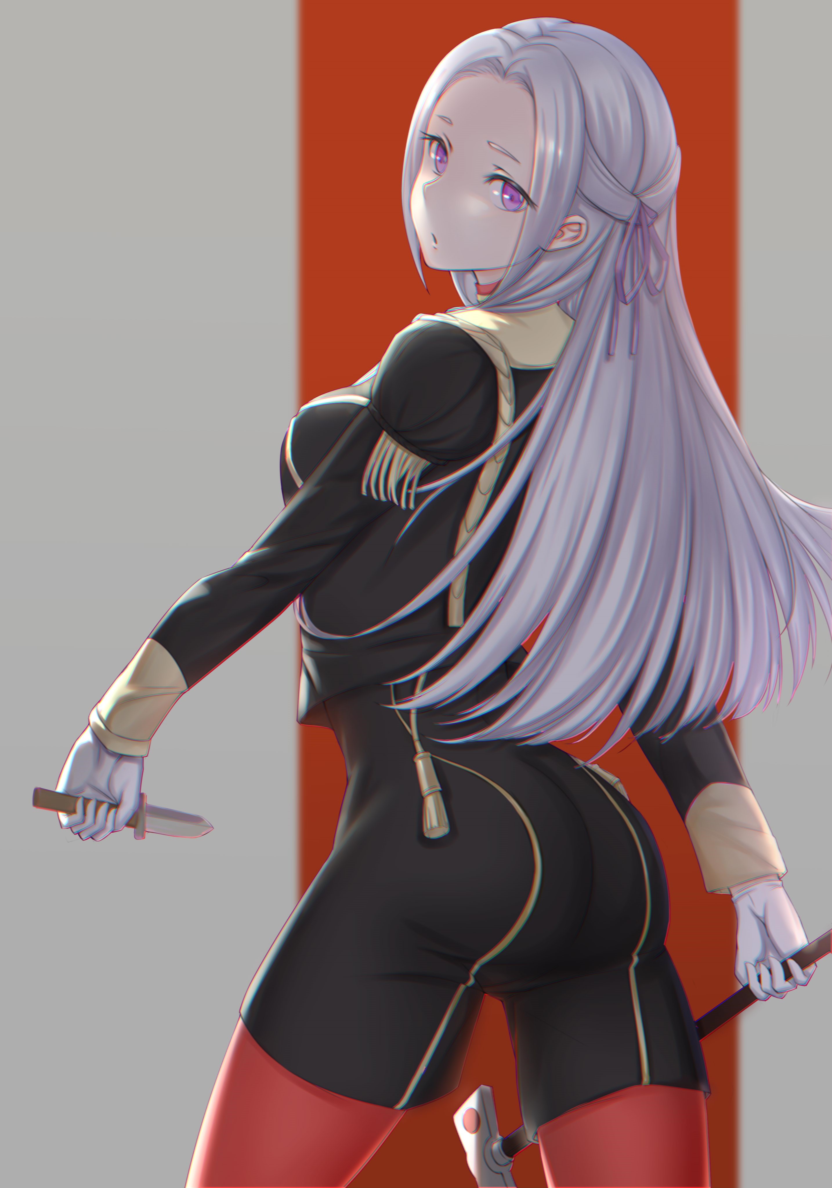 Edelgard von Hresvelg from Fire Emblem: Three Houses HD Phone Wallpaper