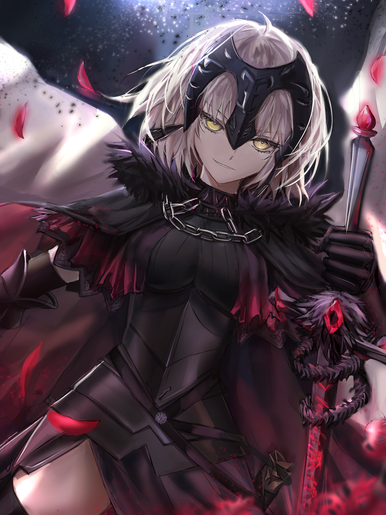 Jeanne d'Arc Alter from Fate/Grand Order HD Phone Wallpaper
