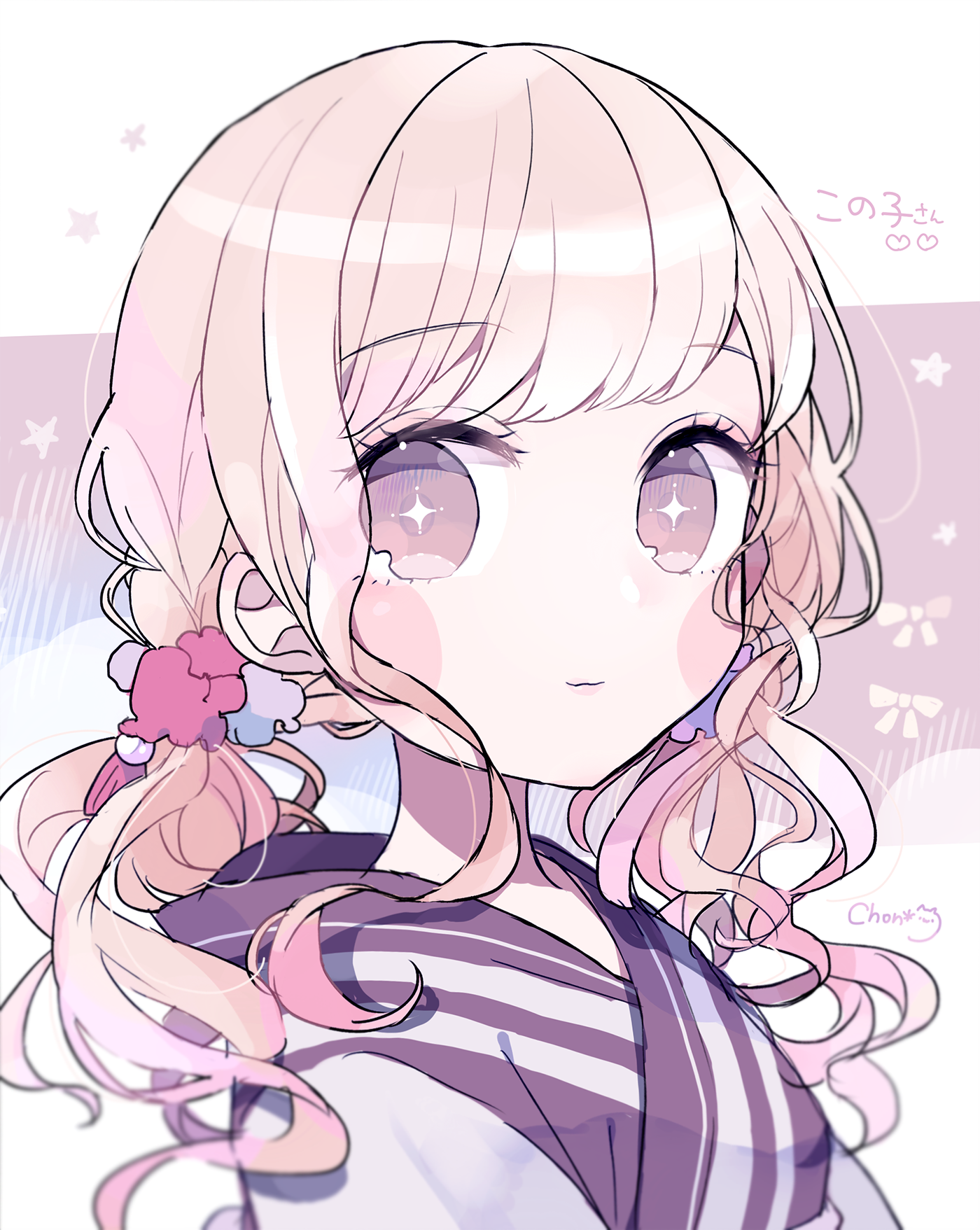 Anime girl with pink hair and pigtails HD Phone Wallpaper
