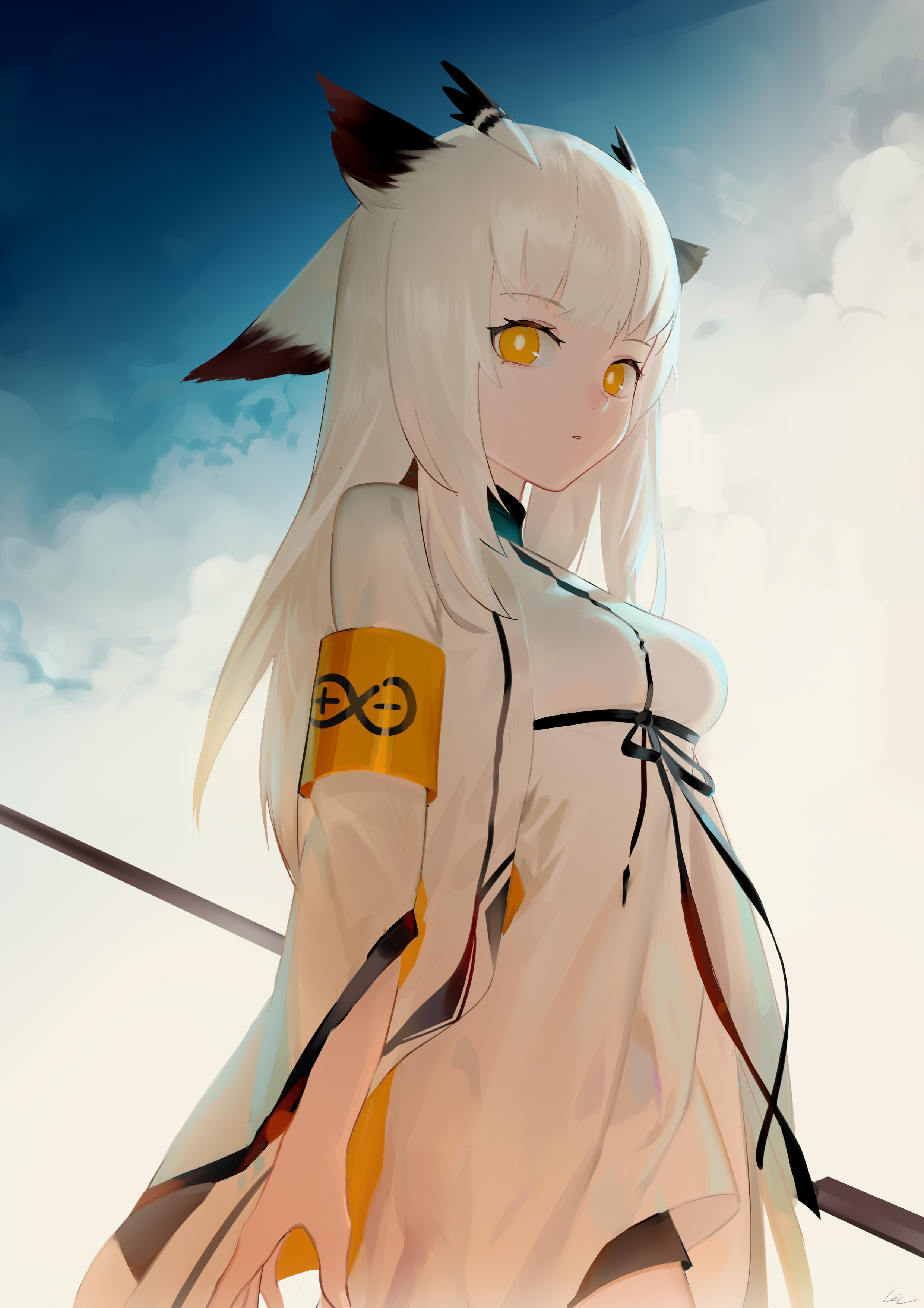 Ptilopsis from Arknights HD Phone Wallpaper