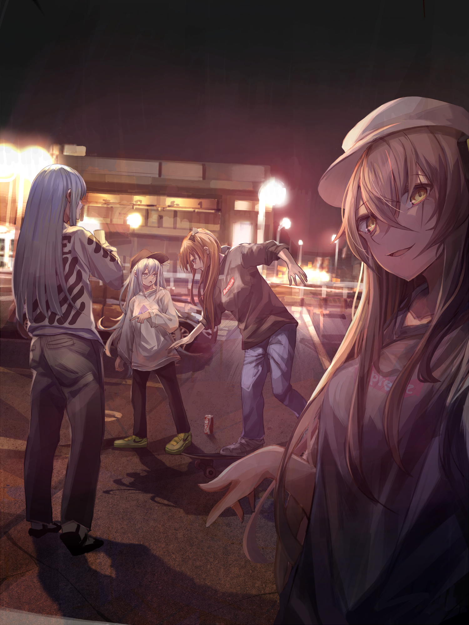 Girls from Girls' Frontline at night HD Phone Wallpaper