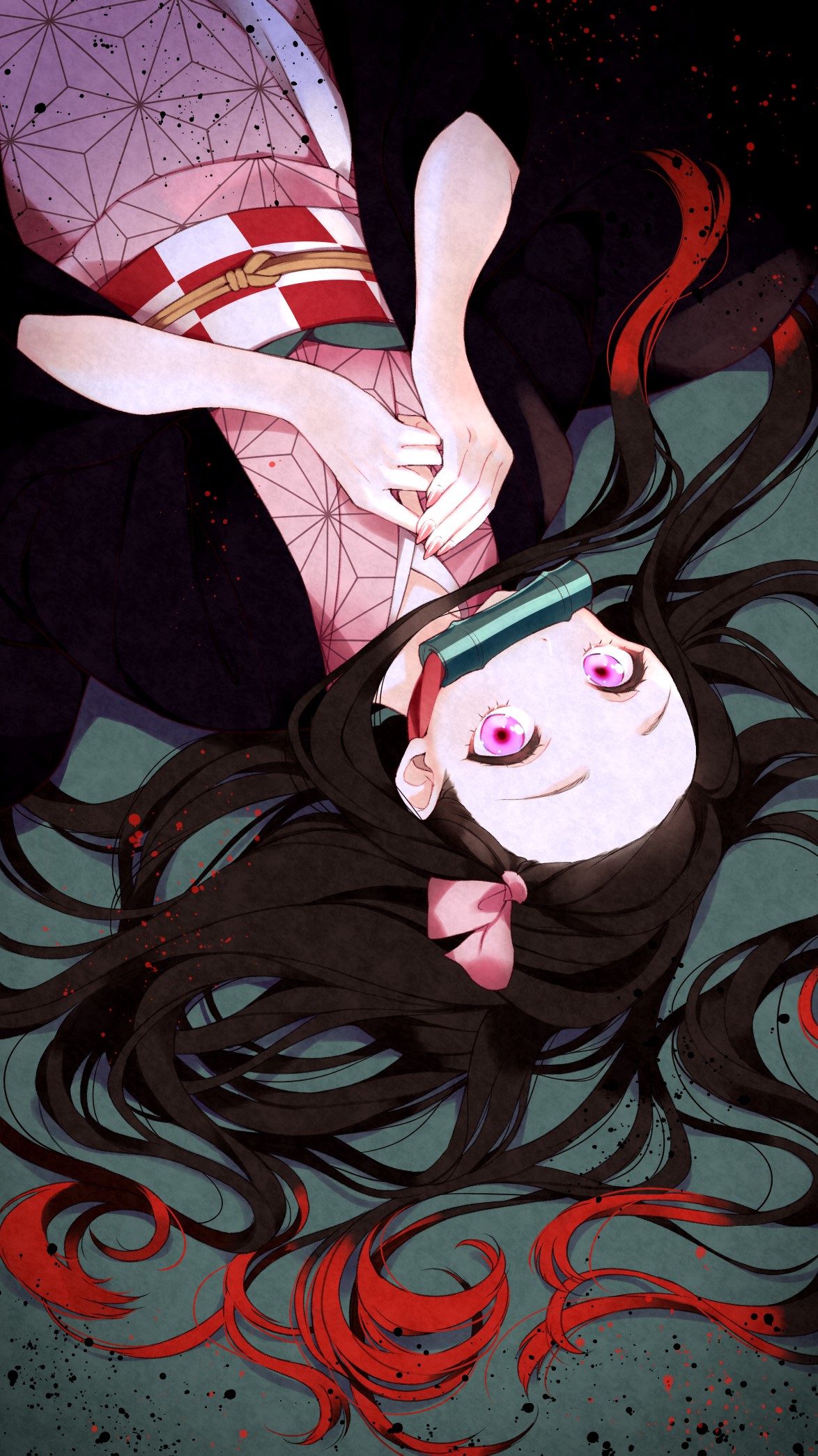 Kamado Nezuko from Kimetsu no Yaiba HD Phone Wallpaper