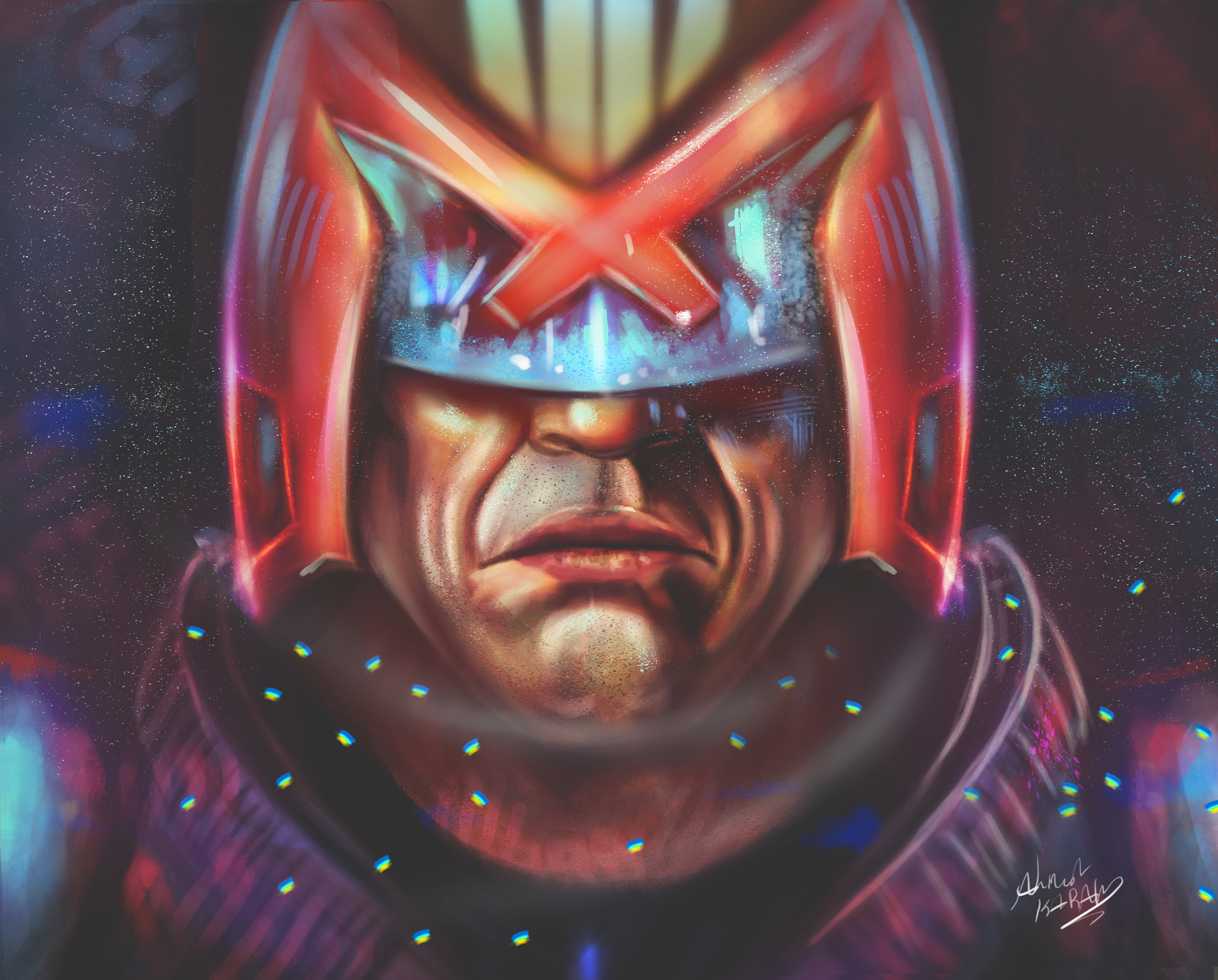 Judge Dredd from Dredd HD Wallpaper