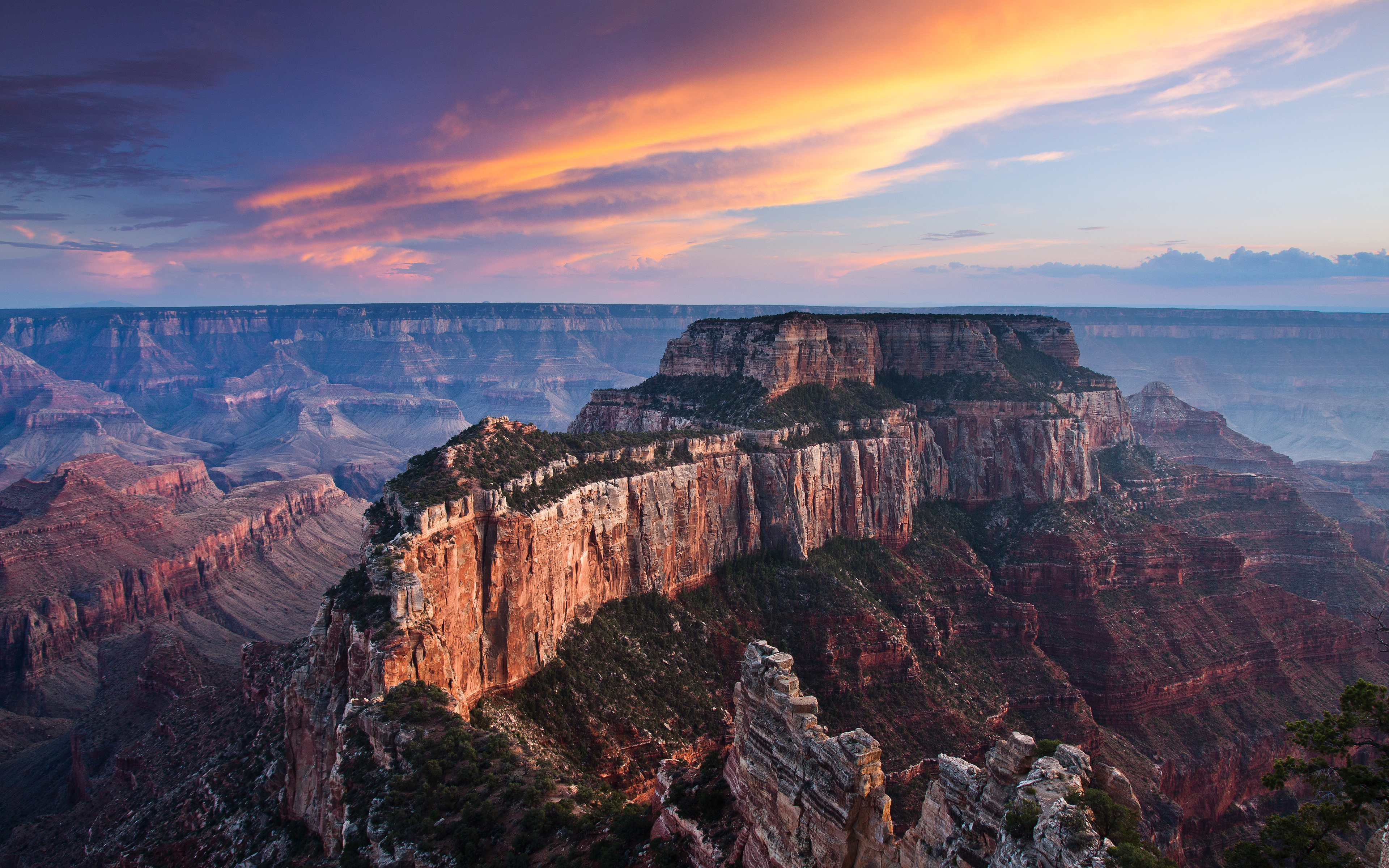 Grand Canyon National Park at Sunset, Arizona HD Wallpaper