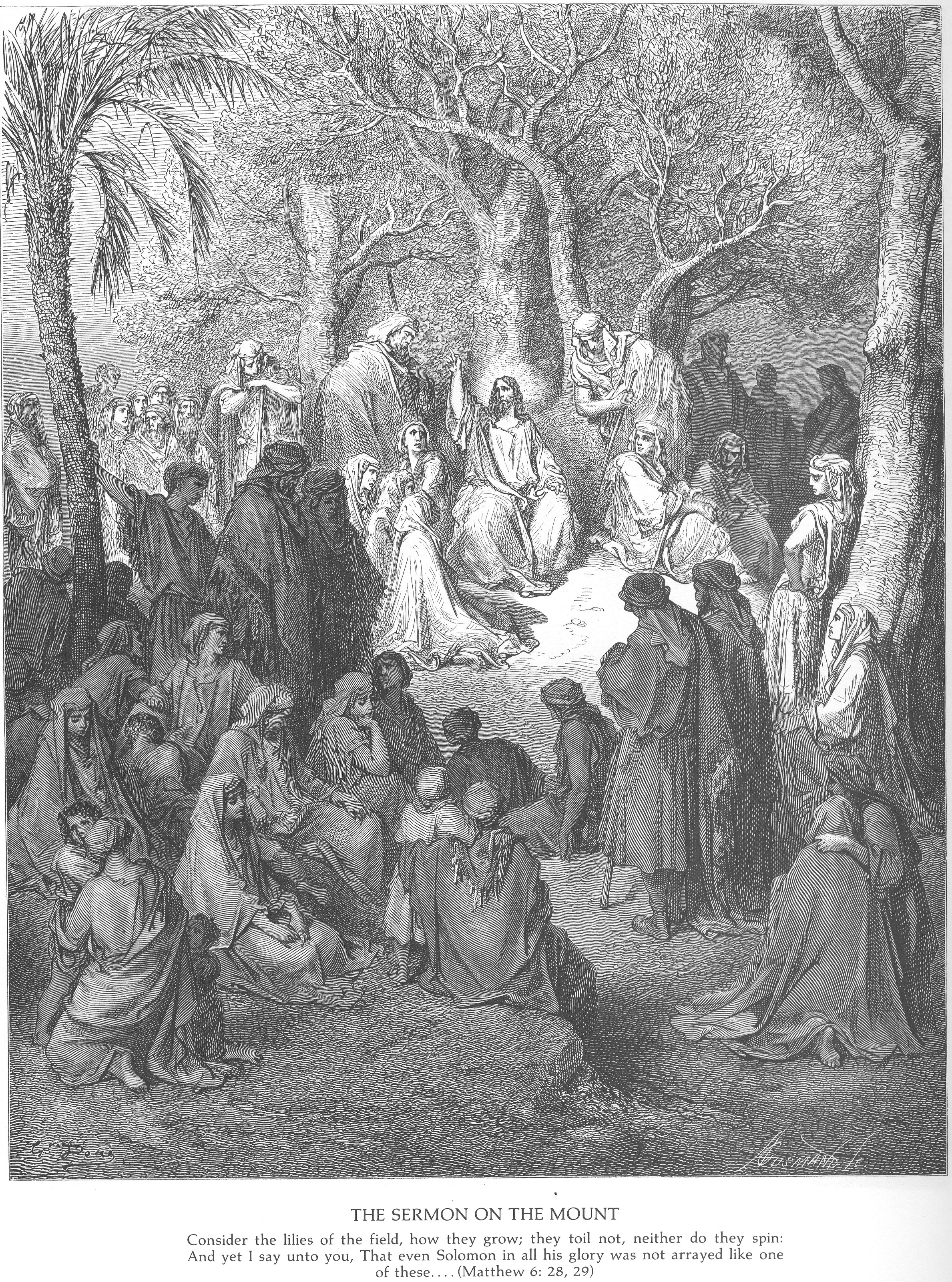 Jesus Christ giving the Sermon on the Mount HD Phone Wallpaper