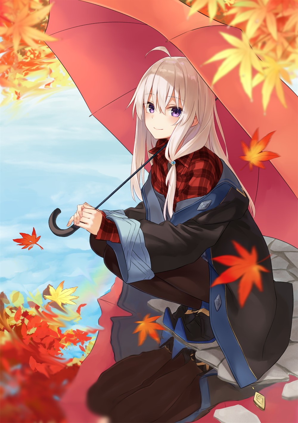 Elaina from Majo no Tabitabi with an umbrella HD Phone Wallpaper