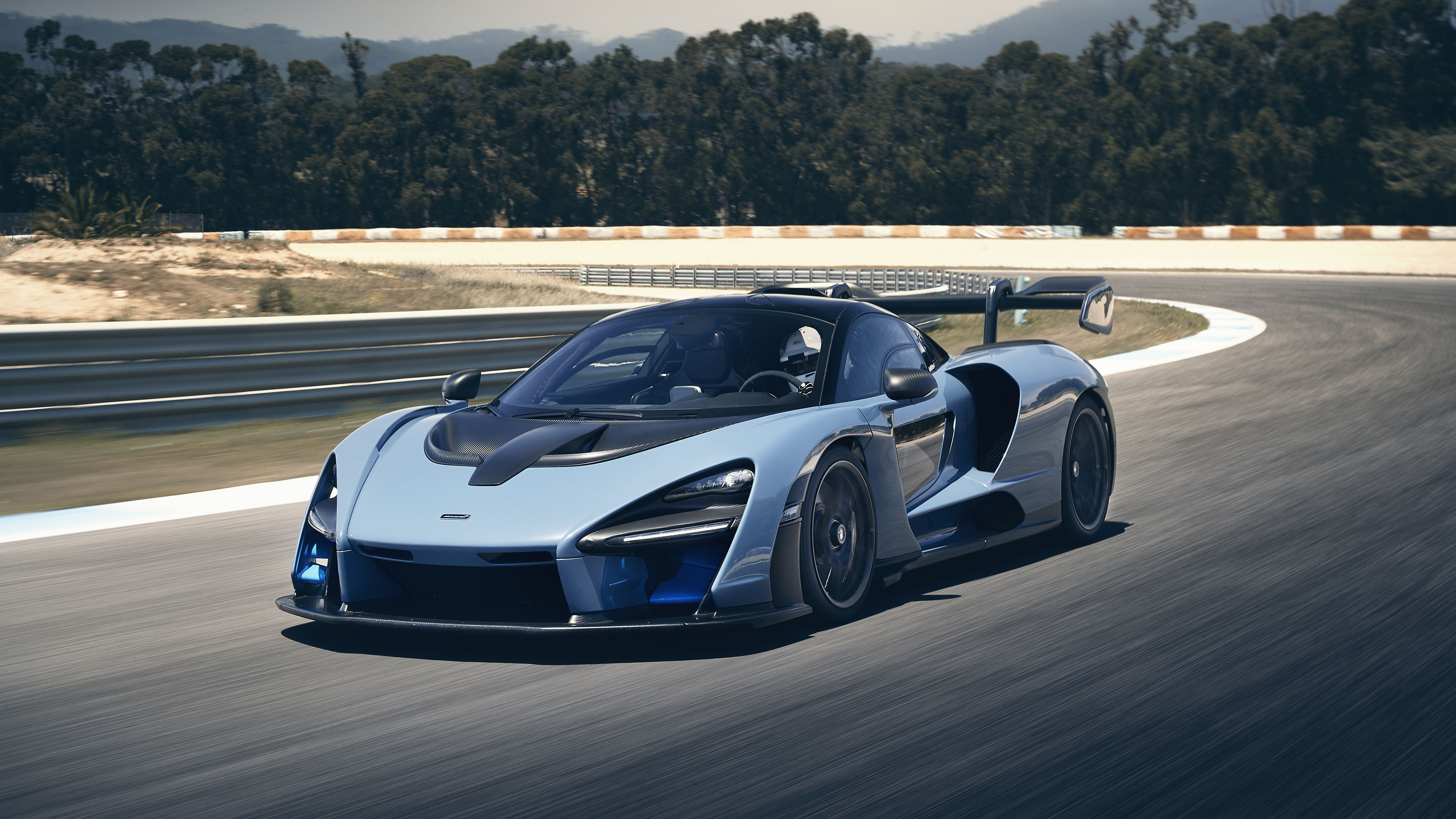 McLaren Senna on a racing track HD Wallpaper