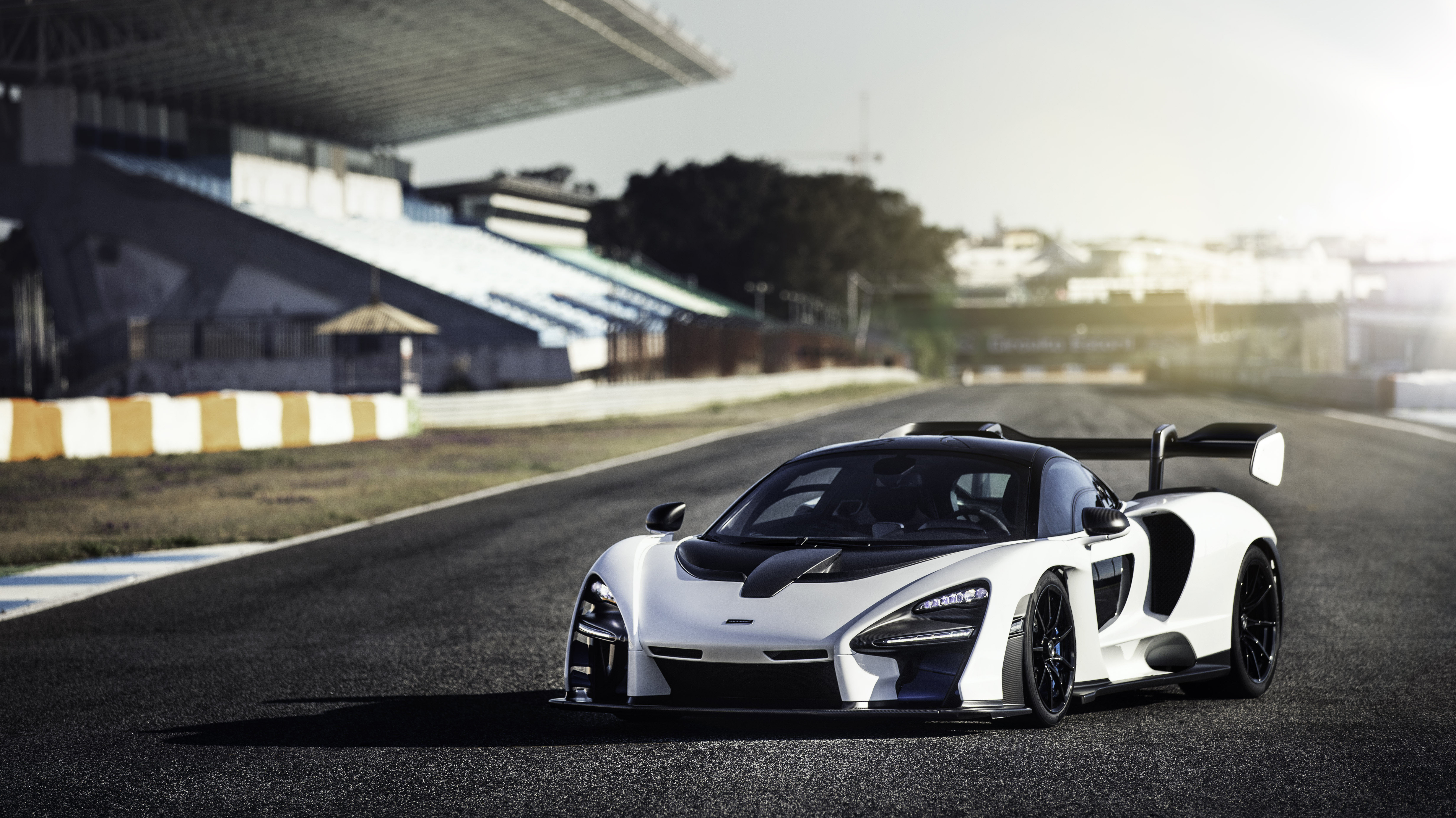 McLaren Senna on a racing track HD Wallpaper