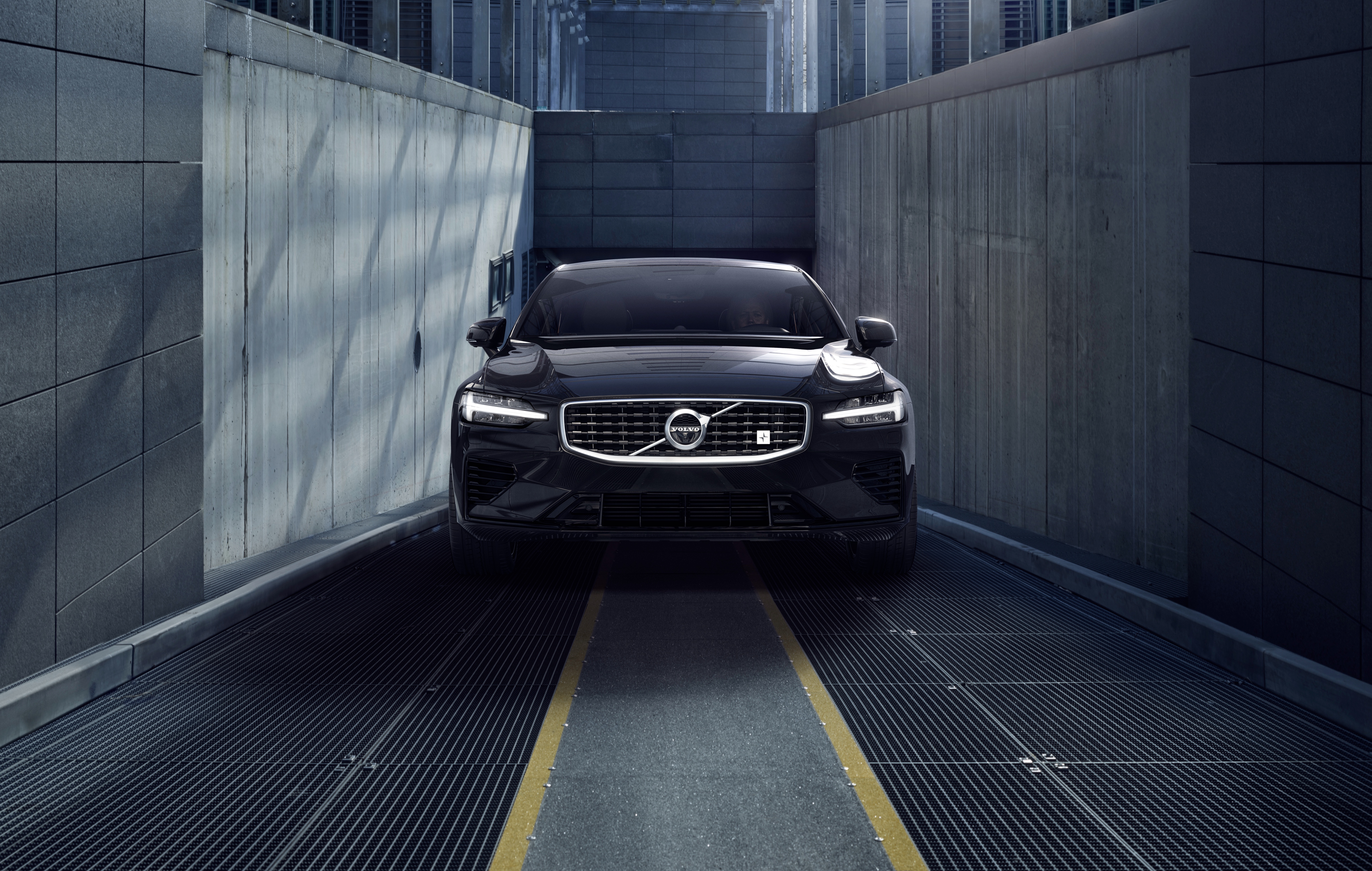 Black Volvo S60 Polestar Engineered 4K HD Wallpaper