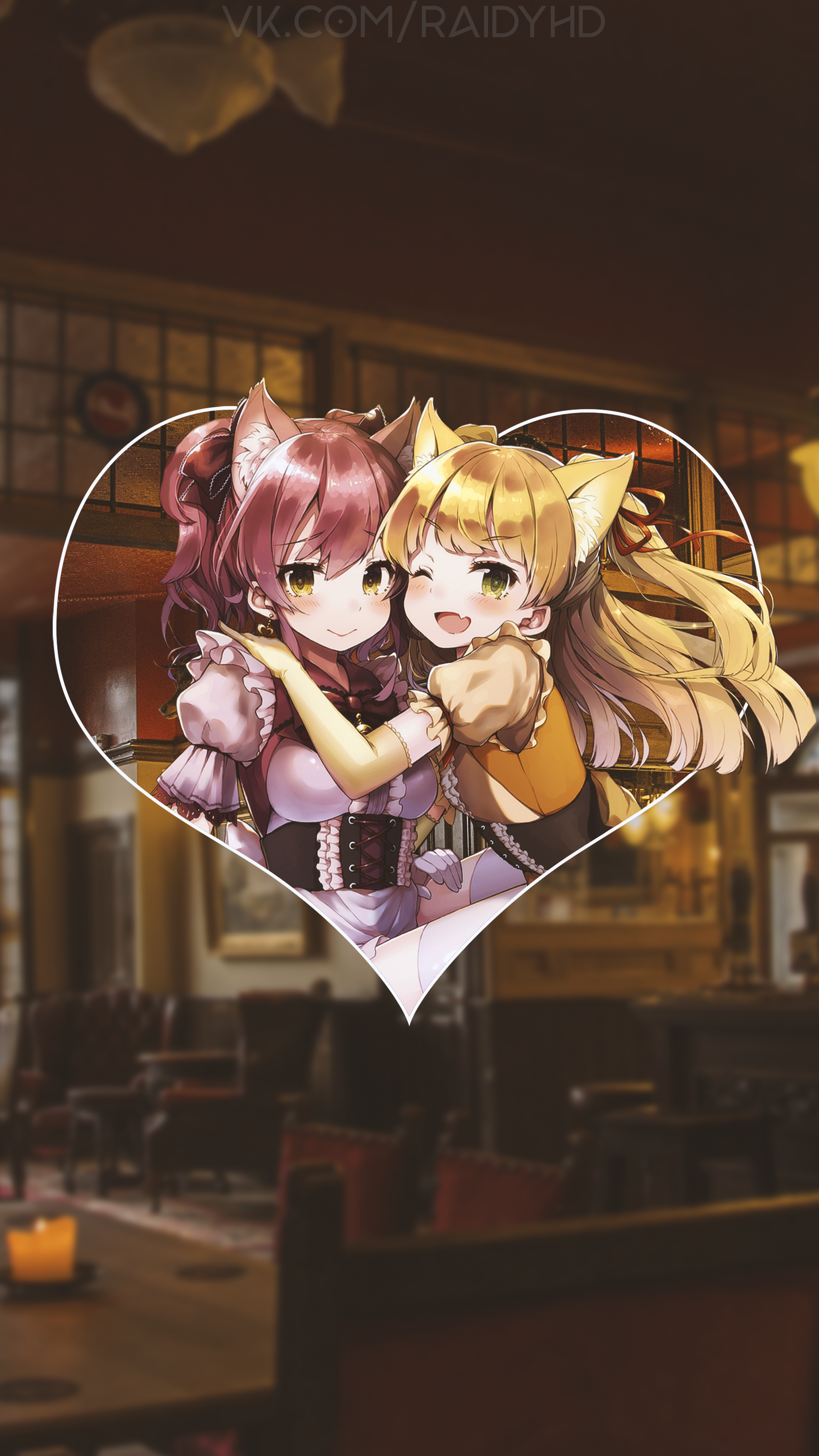 Jougasaki Rika and Jougasaki Mika anime girls HD Phone Wallpaper