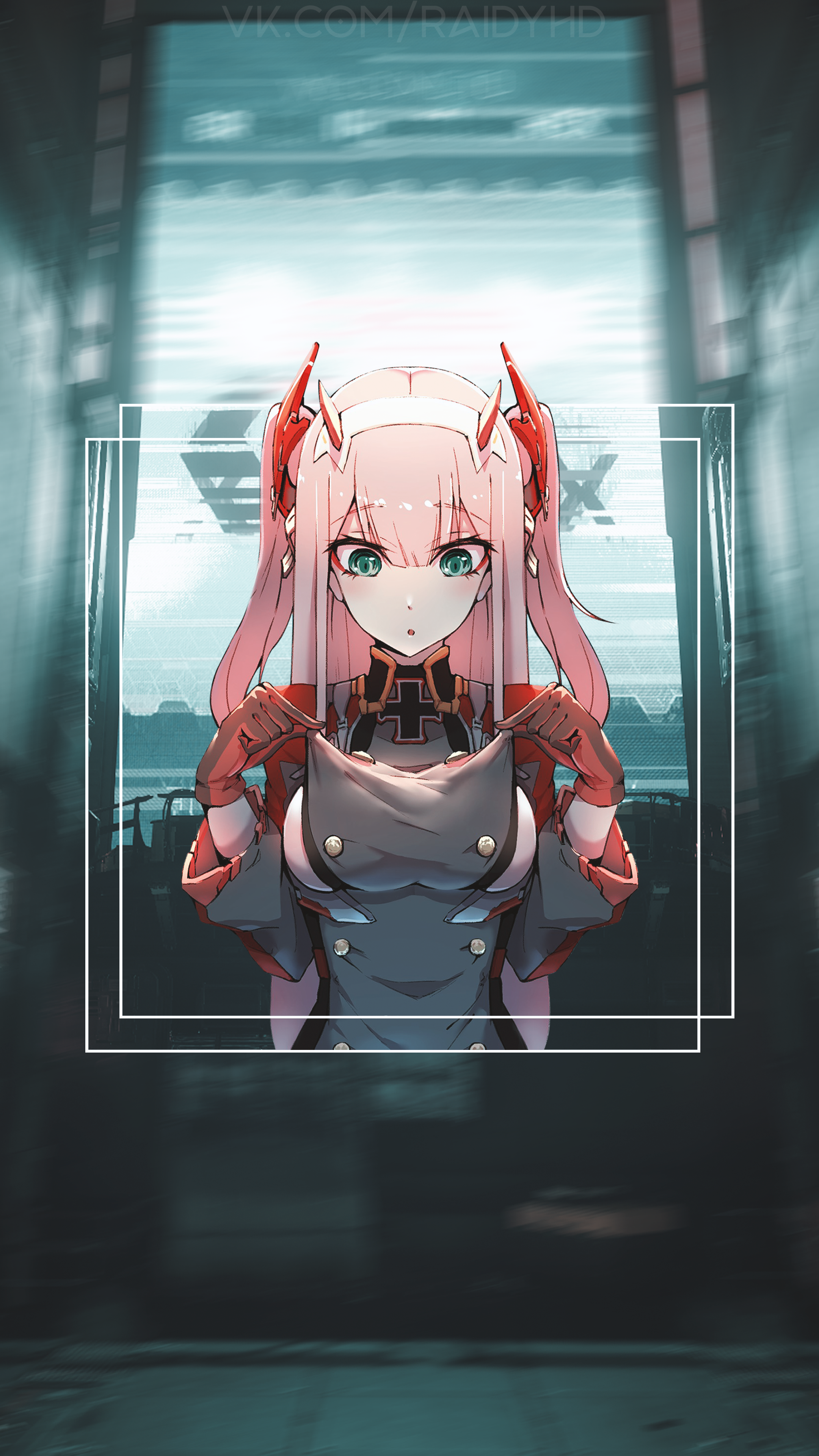 Zero Two from Darling in the FranXX HD Phone Wallpaper