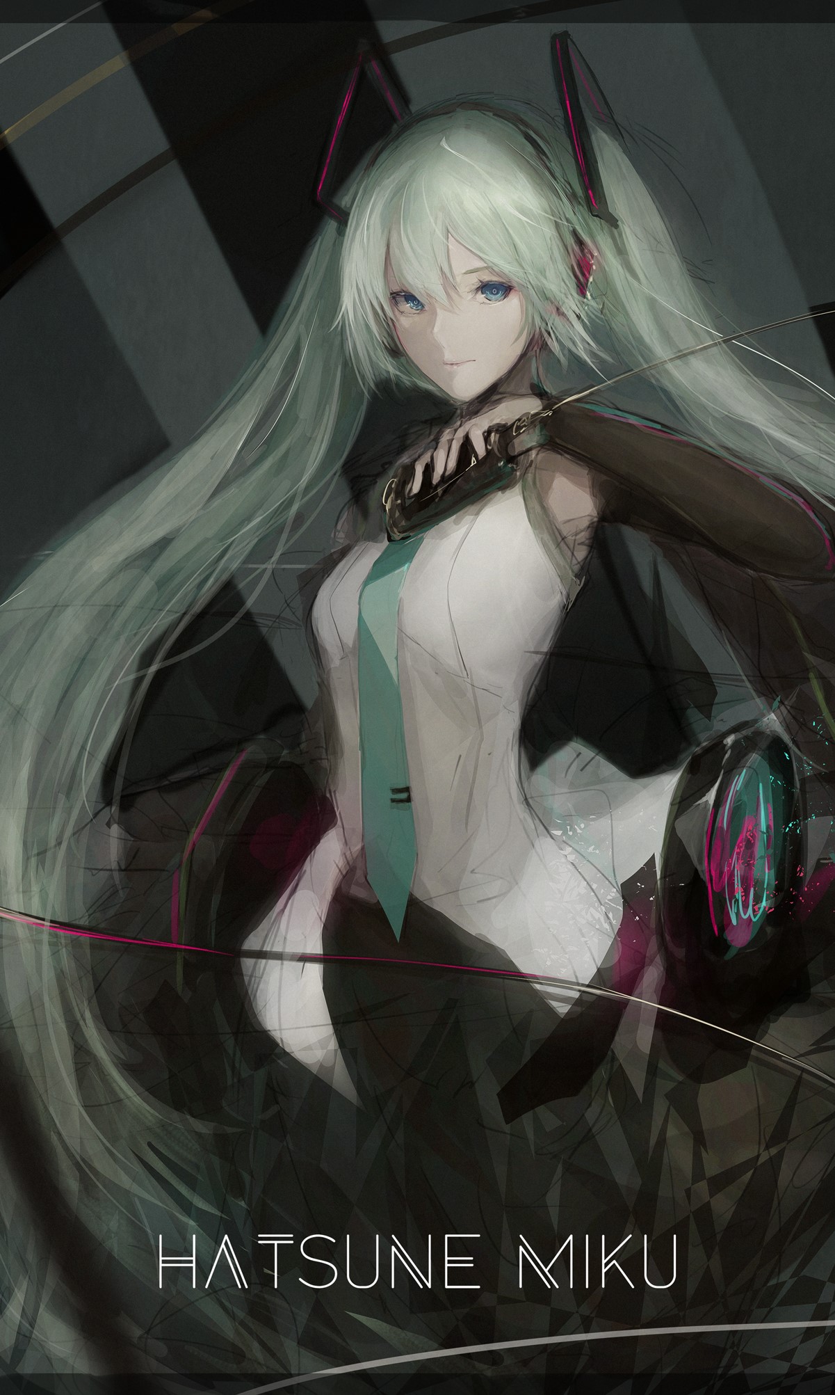 Hatsune Miku from Vocaloid HD Phone Wallpaper