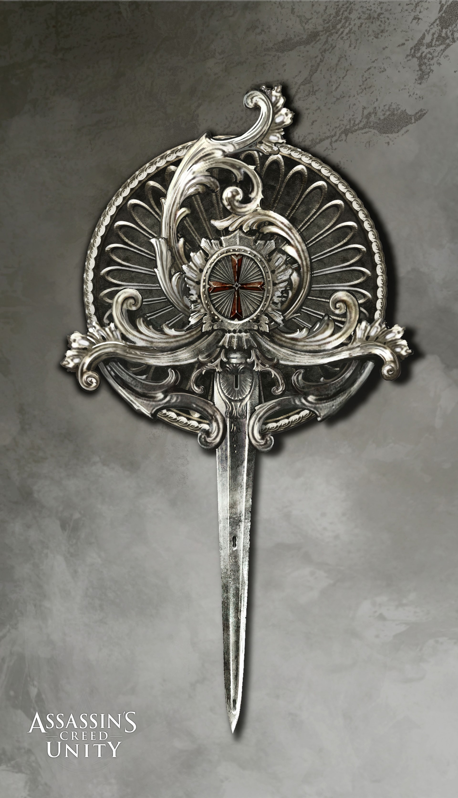 Assassin's Creed Unity ornate dagger artwork HD Phone Wallpaper